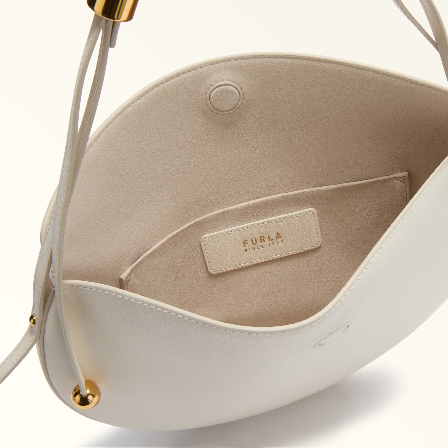 Furla borsa a spalla in pelle "Moonstone" Avorio WB01868.PNN00 PANNA
