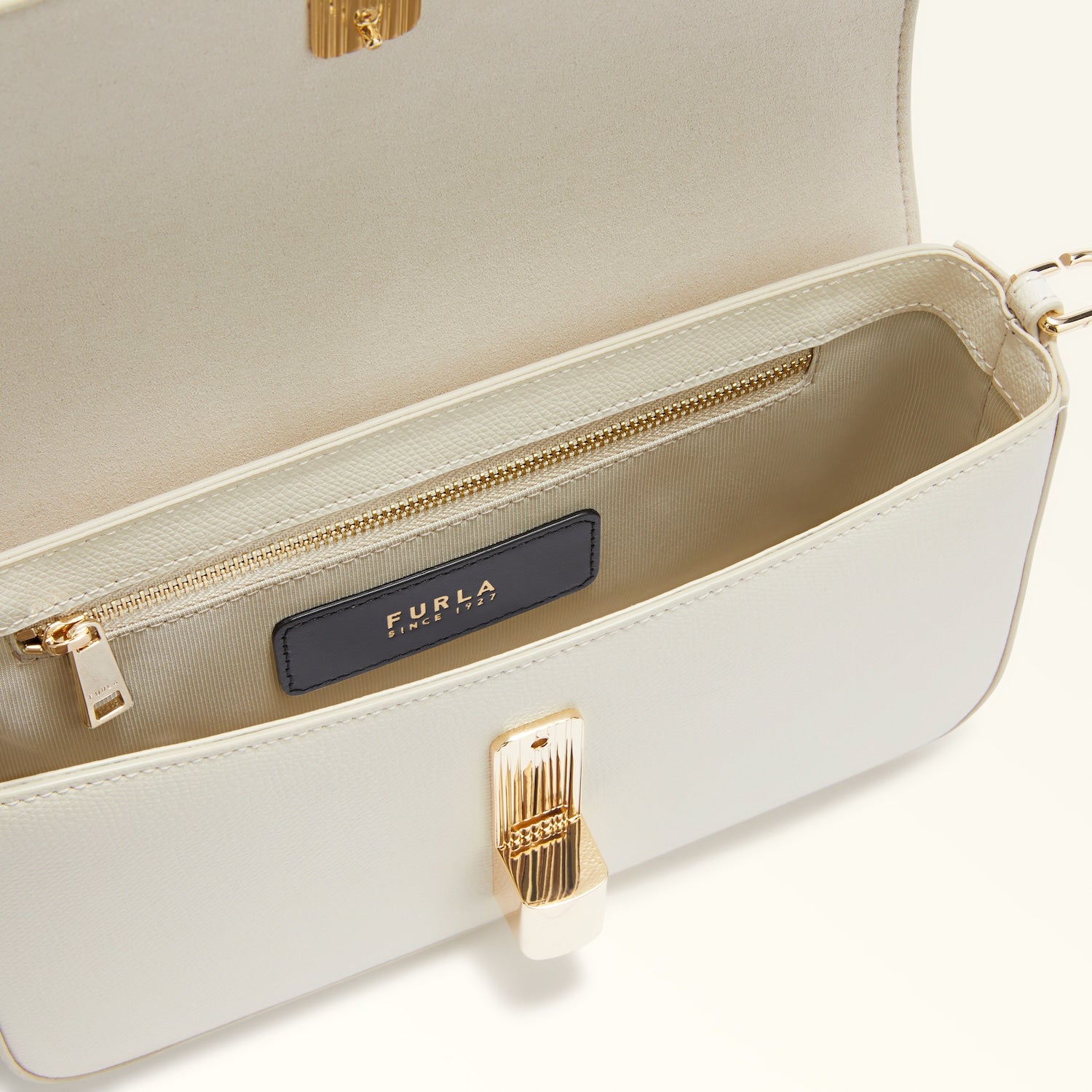 Furla borsa a tracolla in pelle "Iride" Avorio WB01826.PNN00 PANNA