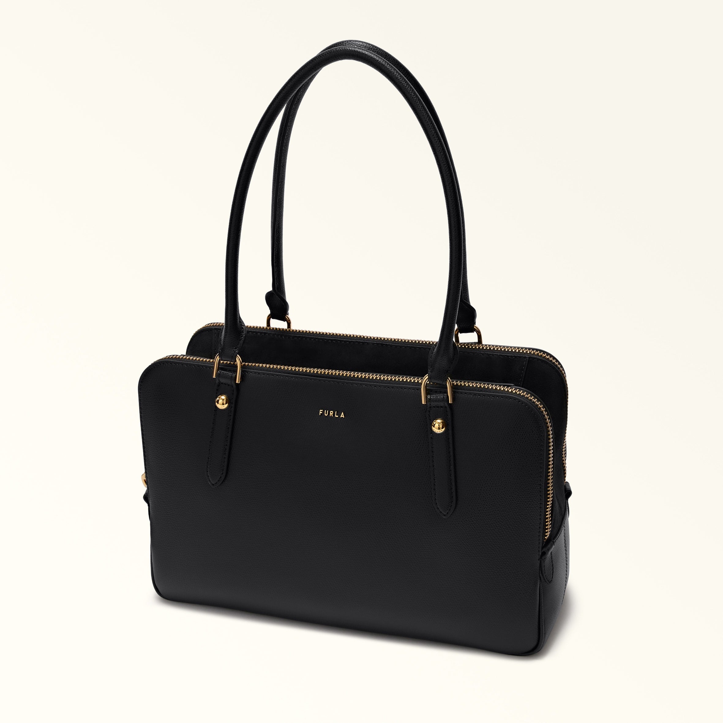 Furla borsa shopping in pelle "Giulia" Nero WB01872.O6000 NERO