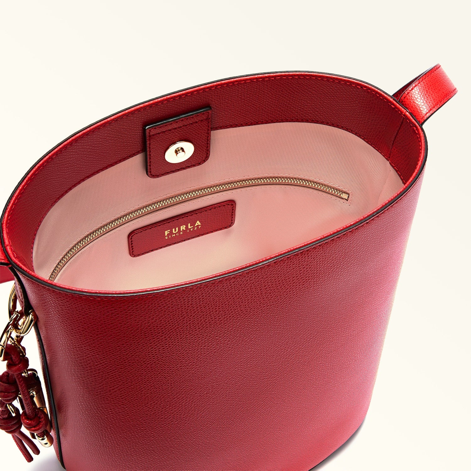 Furla borsa secchiello in pelle "Roxie" Rosso WB01875.4484S RED