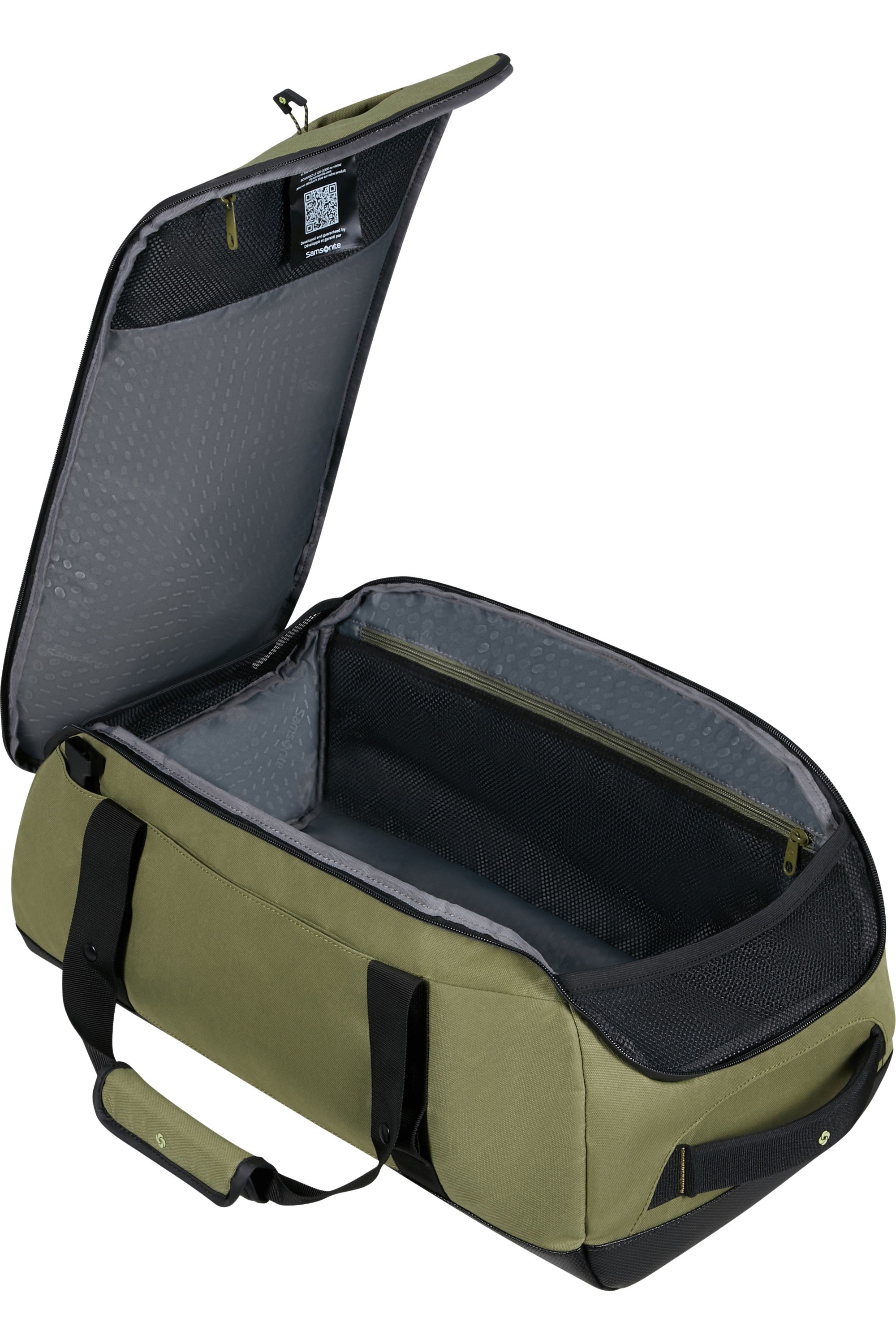 Samsonite borsone S in tessuto "Ecodiver" Verde 157618.A789 WAXED WASABI