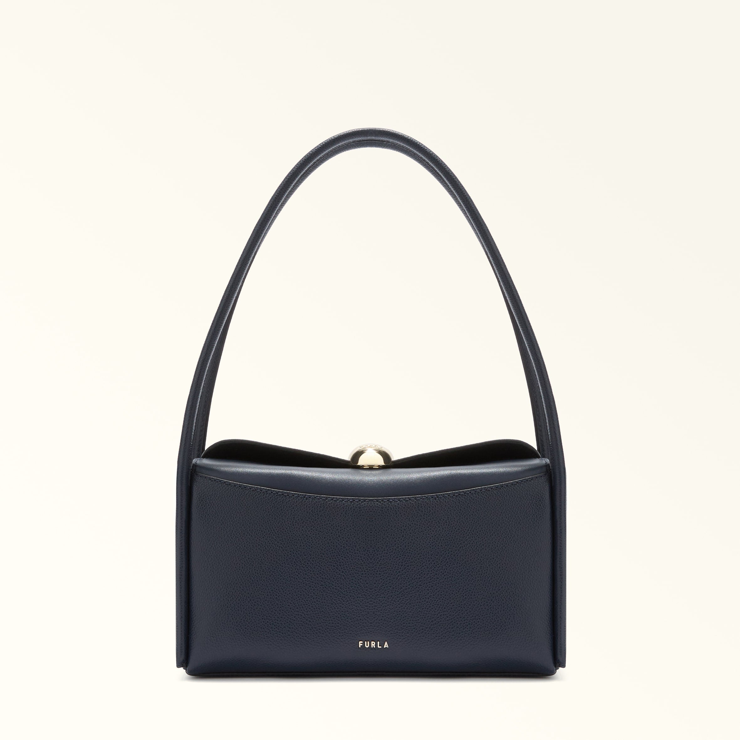 Furla borsa a spalla in pelle "Nicole" Blu WB01883.4852 INK BLUE