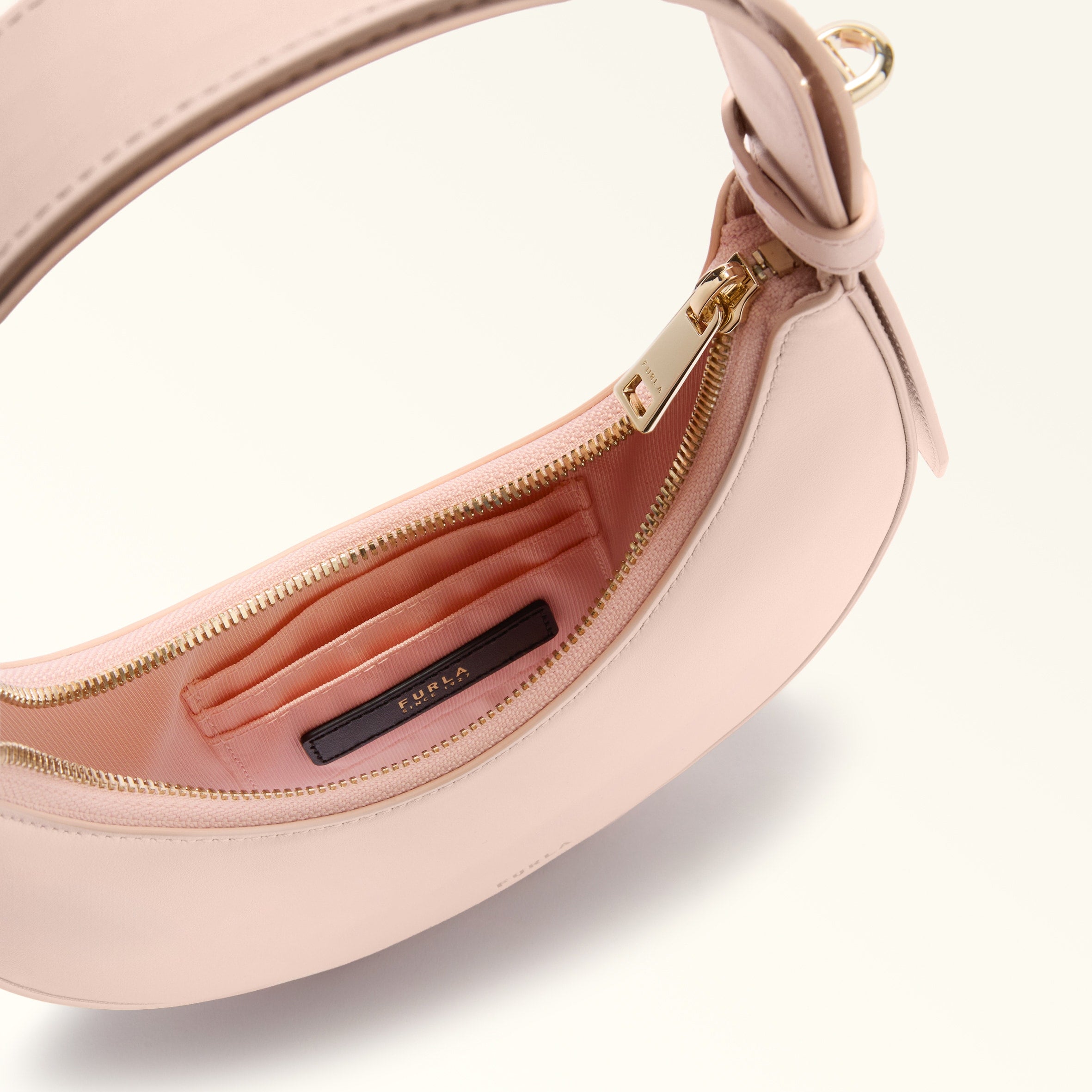 Furla borsa a spalla in pelle "Furla Delizia" Rosa WE00649.4355 DUSTY PINK