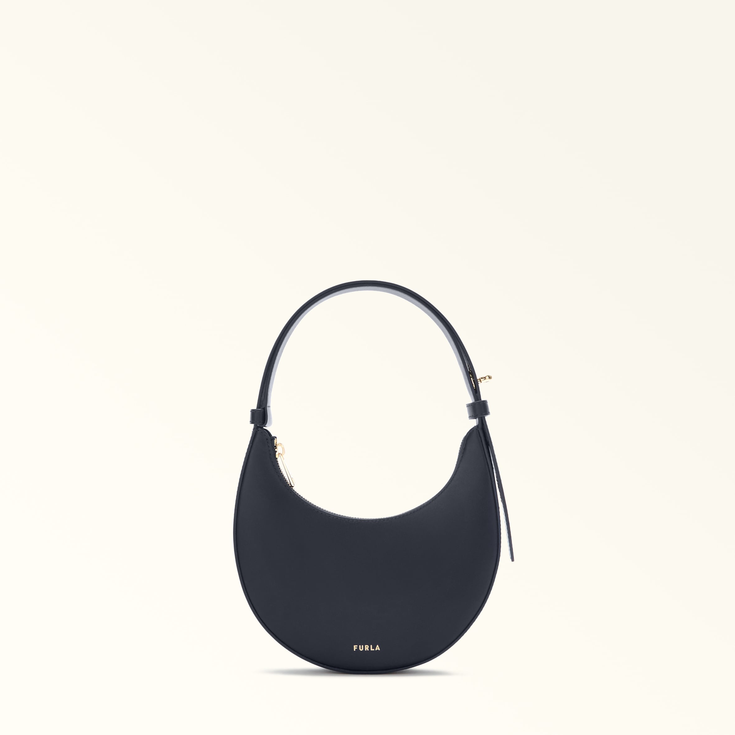 Furla borsa a spalla in pelle "Furla Delizia" Blu WE00649.4852 INK BLUE