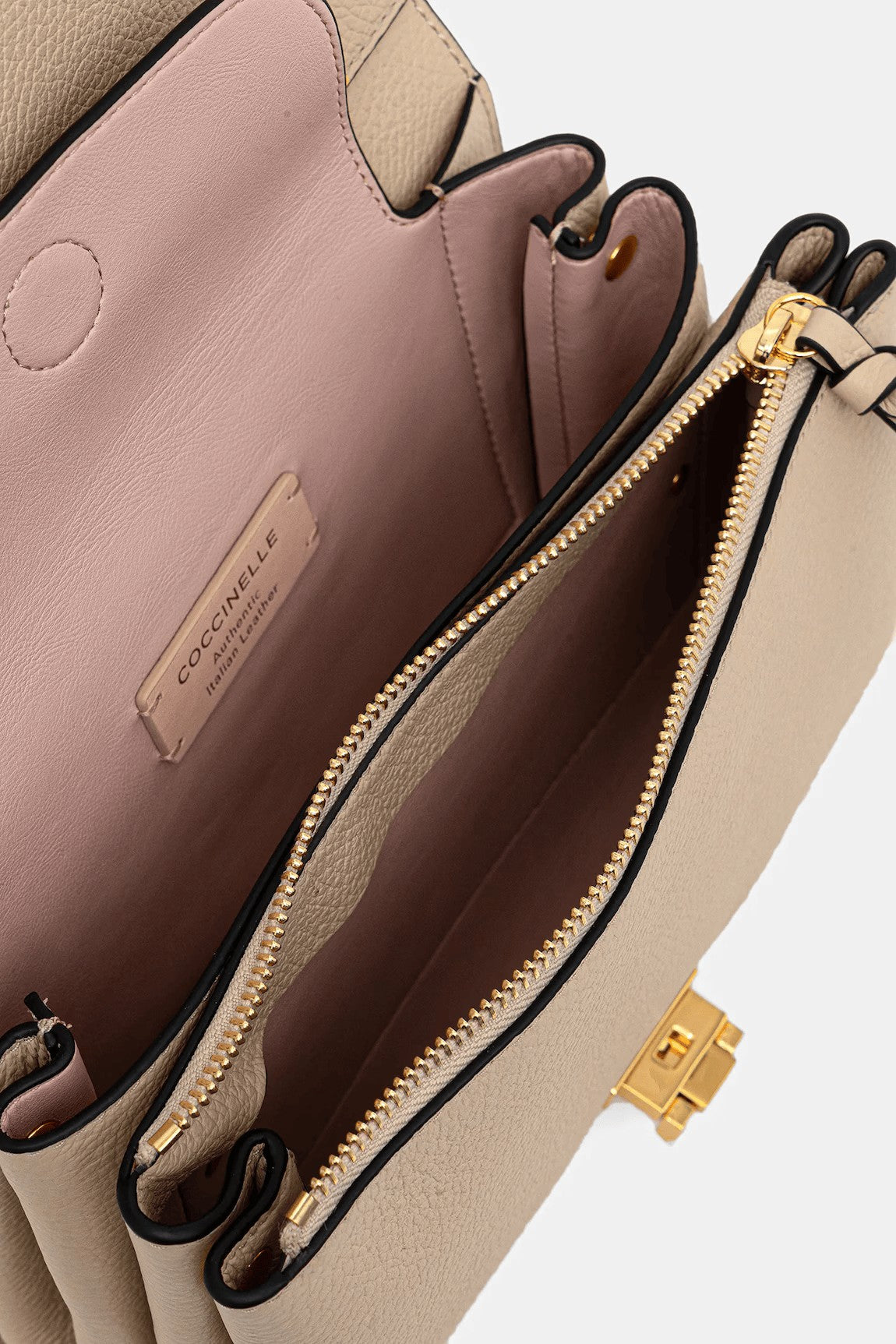 Coccinelle borsa a tracolla in pelle "Arlettis" Beige E1MD5120701.N64 SANDSHELL