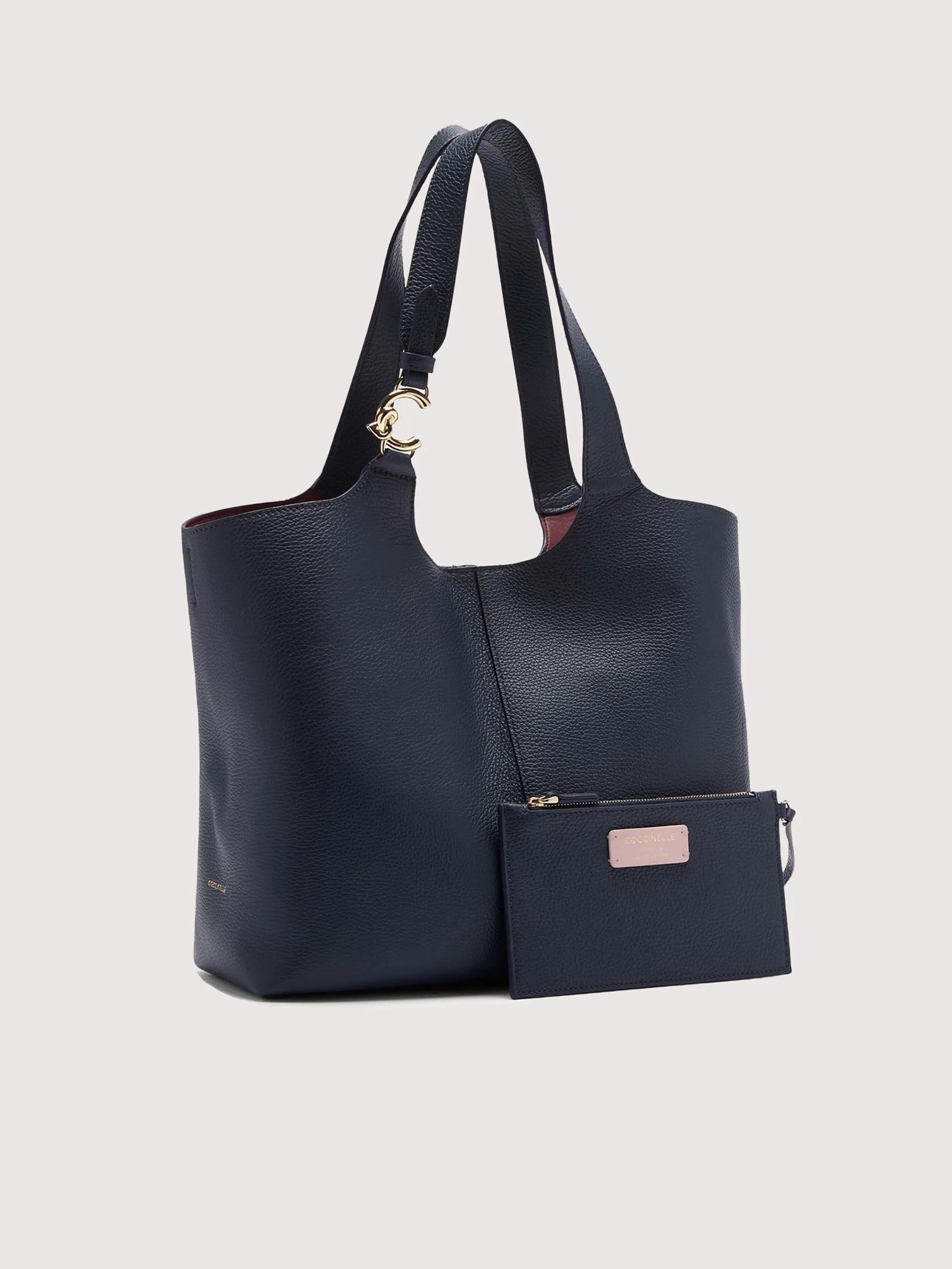 Coccinelle borsa shopping in pelle "C-Easy" Blu E1SHA110101.B29 MIDNIGHT BLUE