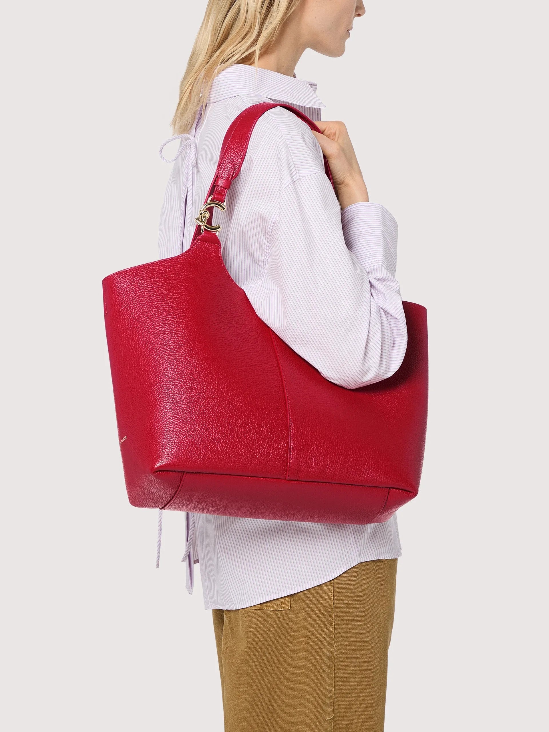Coccinelle borsa shopping in pelle "C-Easy" Rosso E1SHA110101.R02 SCARLET
