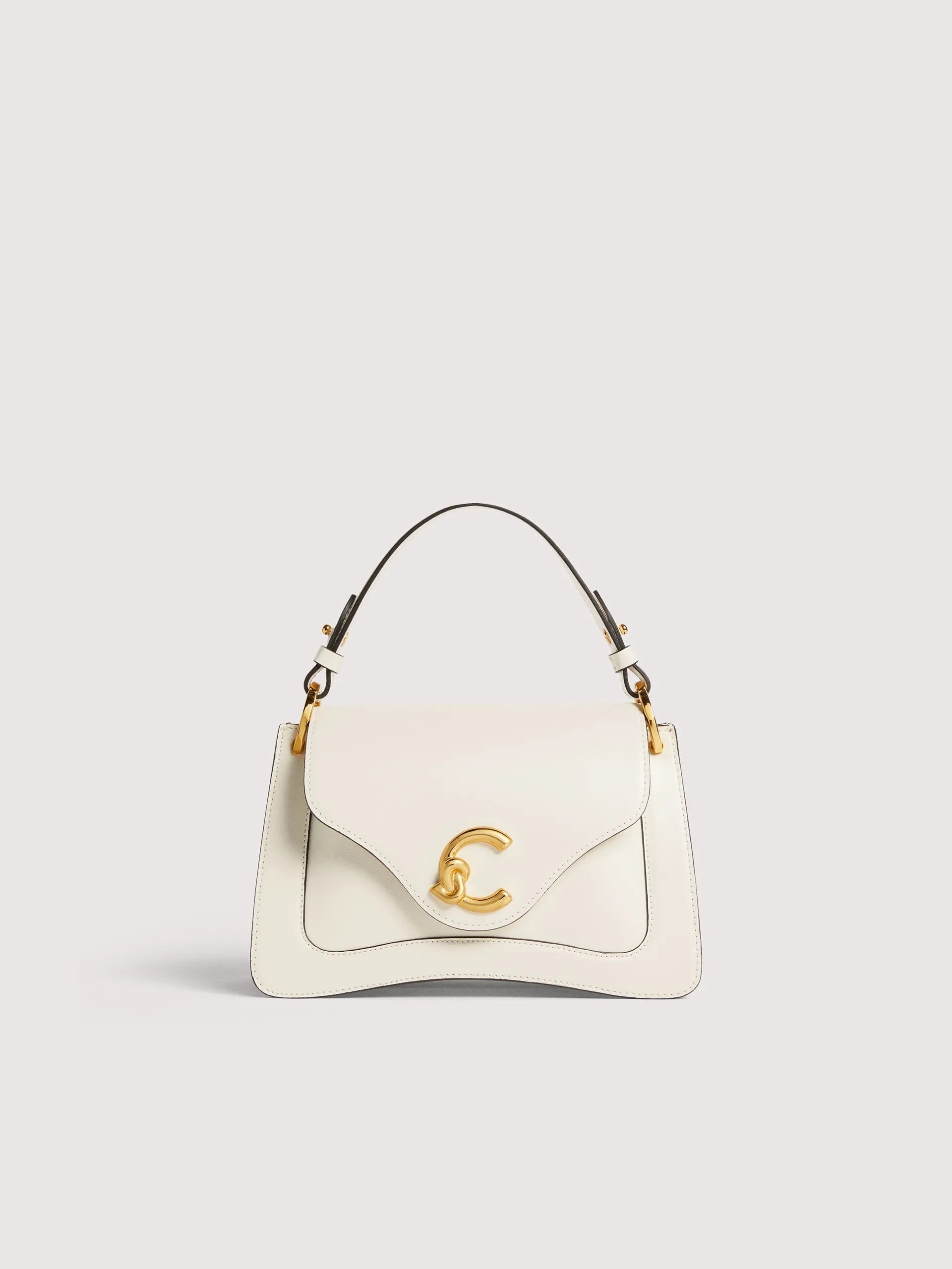 Coccinelle borsa a mano in pelle "C-Me Calf" Bianco E1SSK180201.N17 PEARL