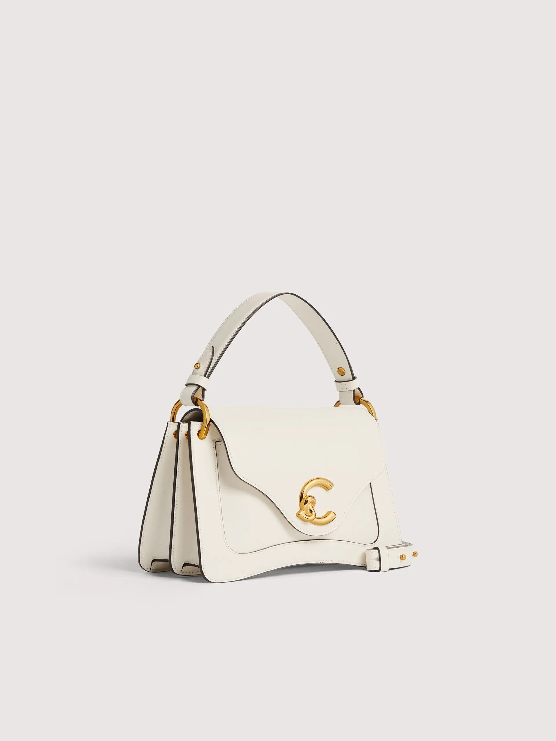 Coccinelle borsa a mano in pelle "C-Me Calf" Bianco E1SSK180201.N17 PEARL