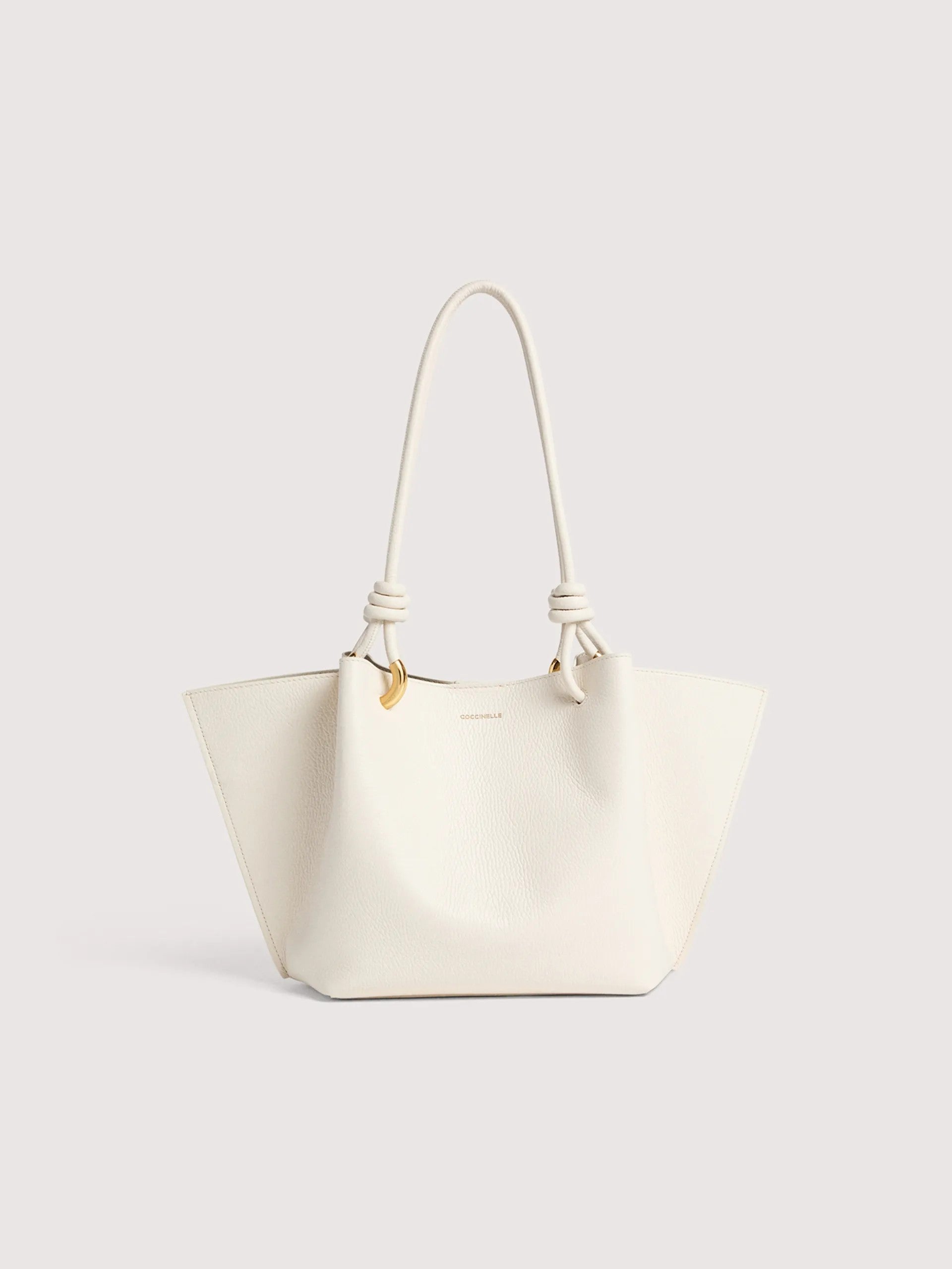 Coccinelle borsa shopping pelle "Finn" Bianco E1U07110201.N17 PEARL