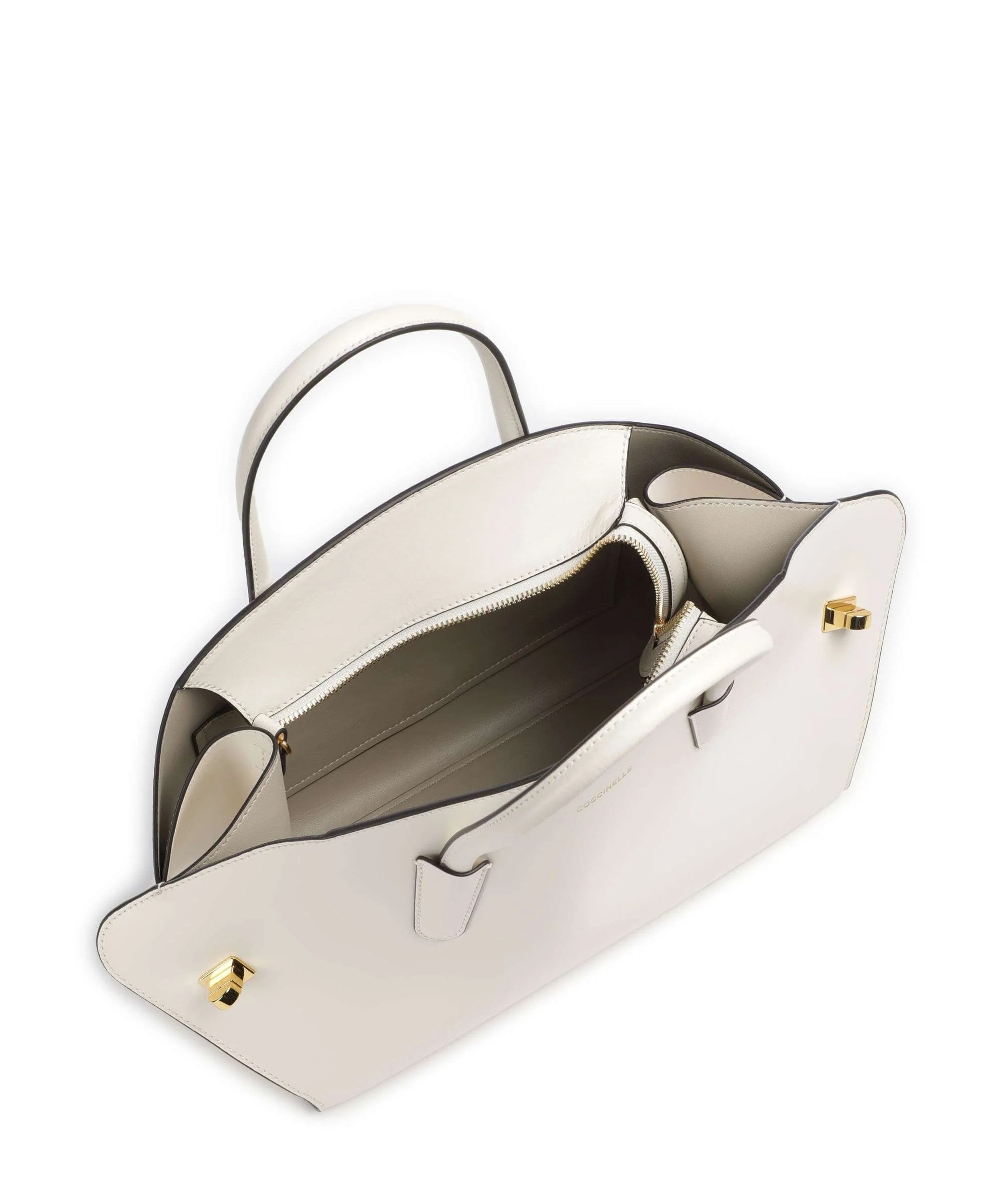 Coccinelle borsa a mano in pelle "Tylde" Bianco E1U7K180201.N17 PEARL