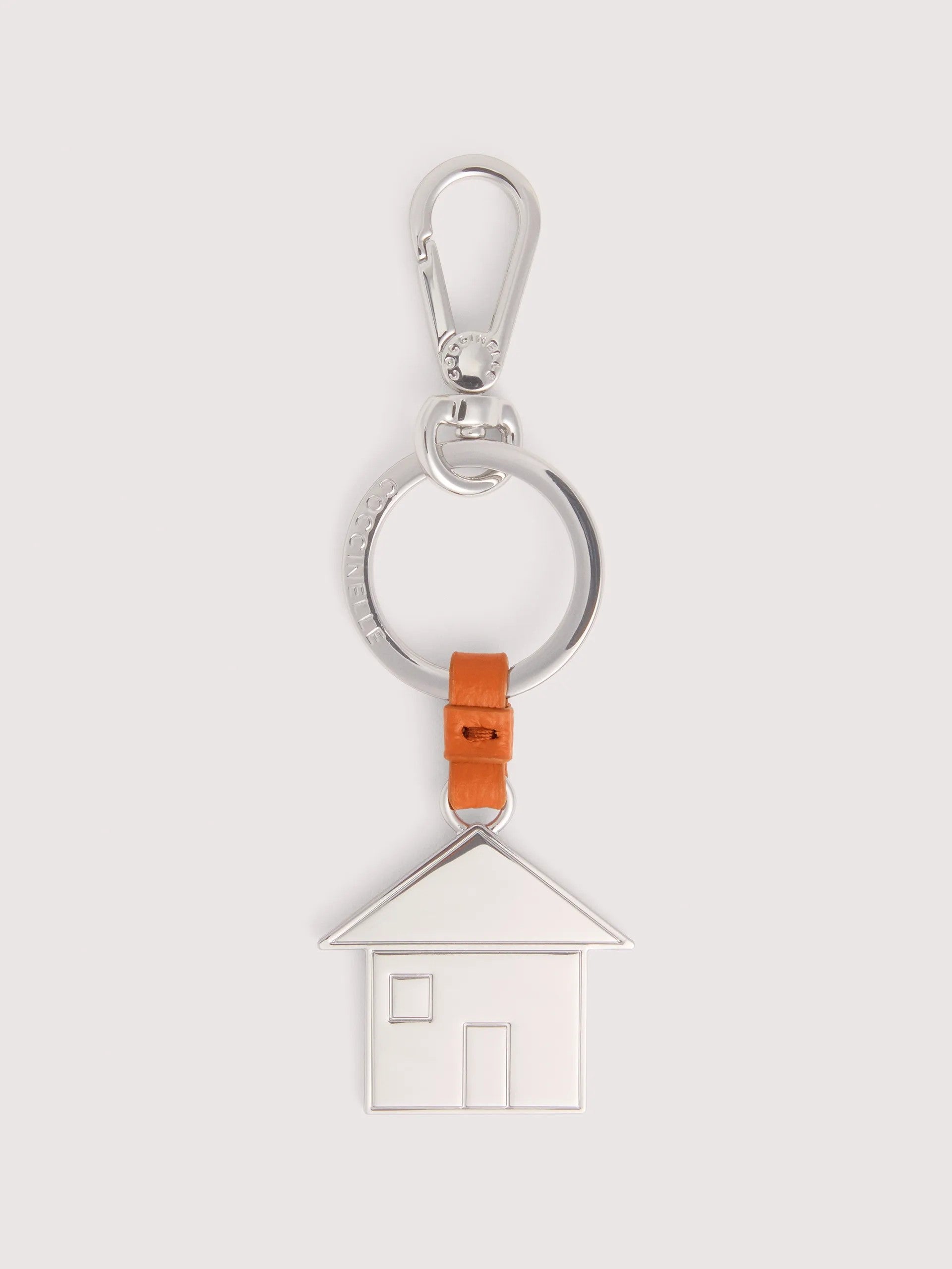Coccinelle portachiavi in metallo e pelle "Basic Metal" Arancione E2M9K41R901.R41 CRAB