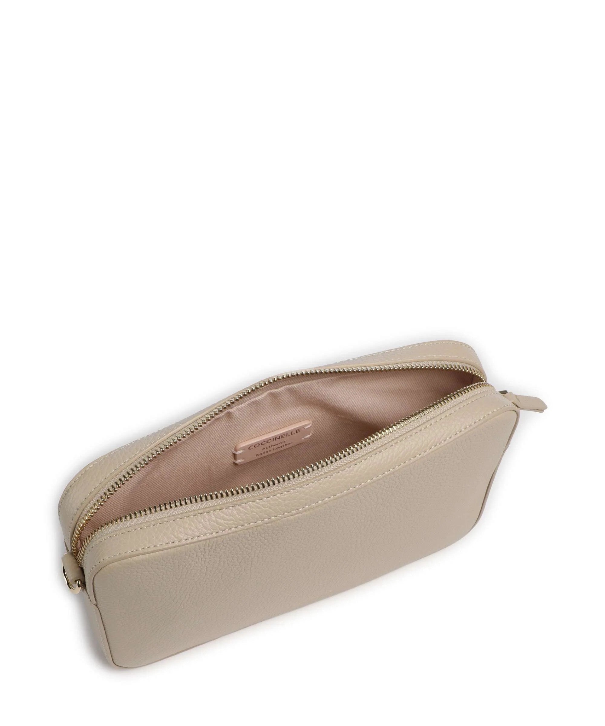 Coccinelle borsa a spalla in pelle "Tebe" Beige E5MN5520101.N64 SANDSHELL