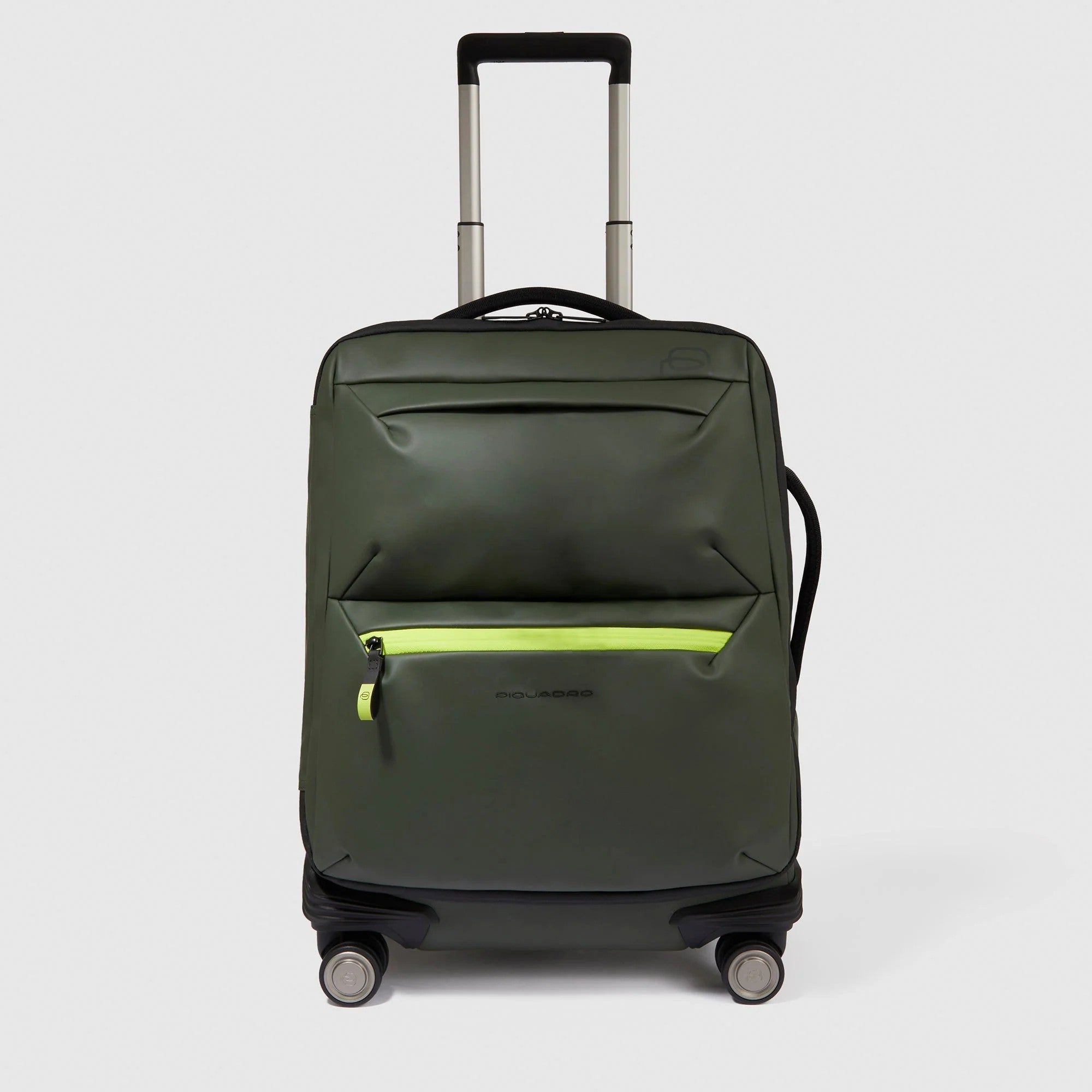 Piquadro trolley cabina in tessuto tecnico "C2O" Verde BV6377C2OW.VE