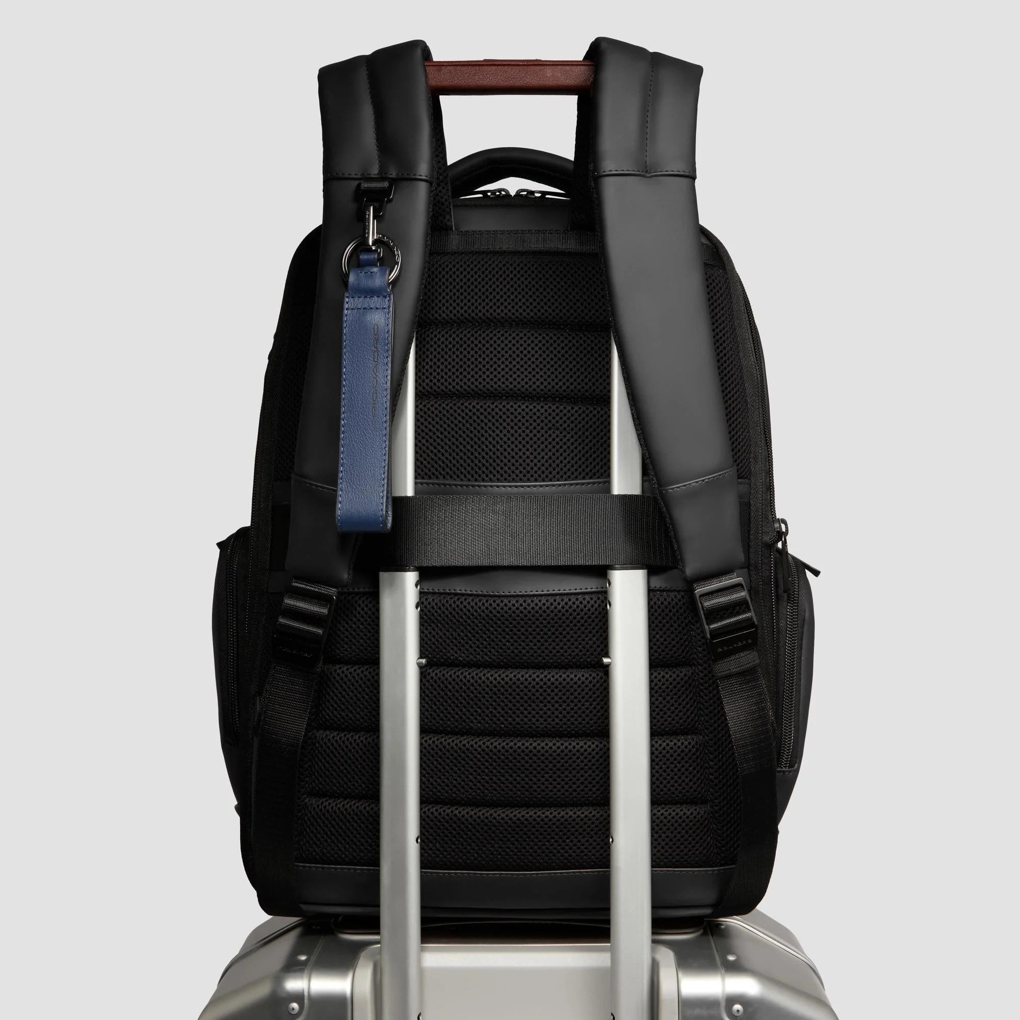 Piquadro zaino in tessuto gommato "Wollem" Nero CA6239W129W.N