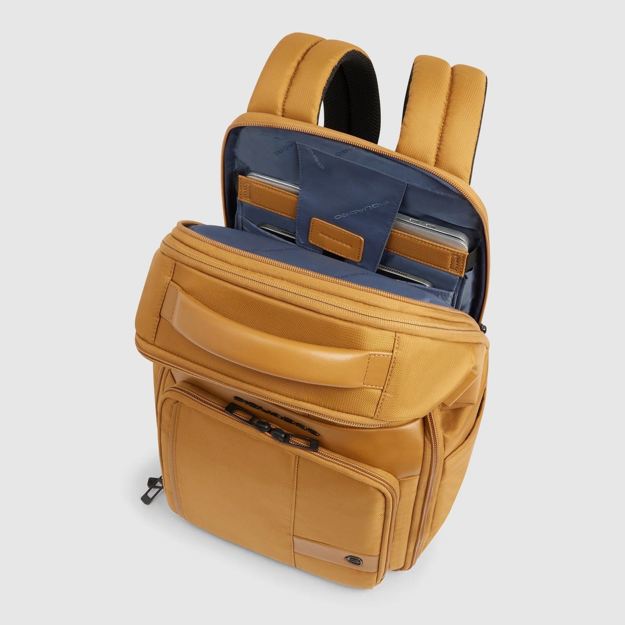 Piquadro zaino in tessuto e pelle "Wollem" Giallo CA6638W129.G2