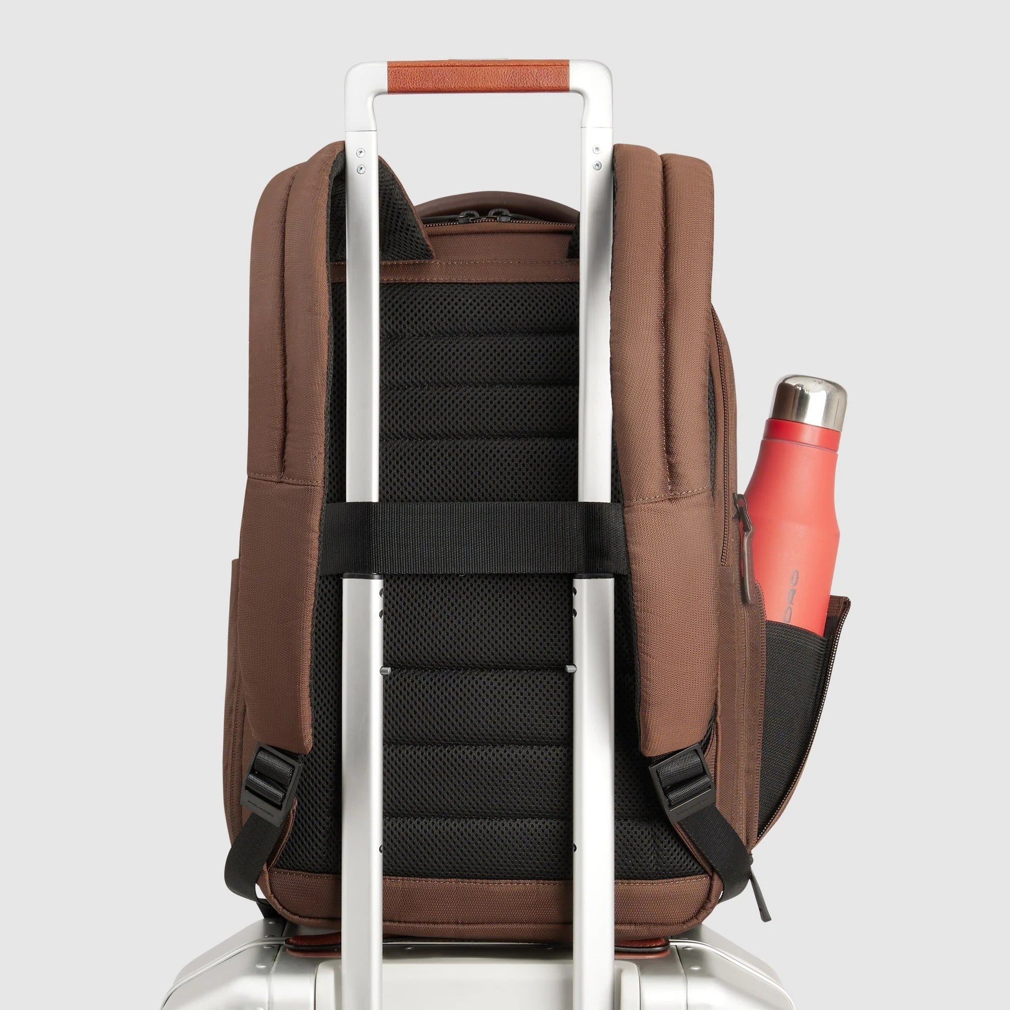 Piquadro zaino in tessuto e pelle "Wollem" Marrone CA6638W129.M2