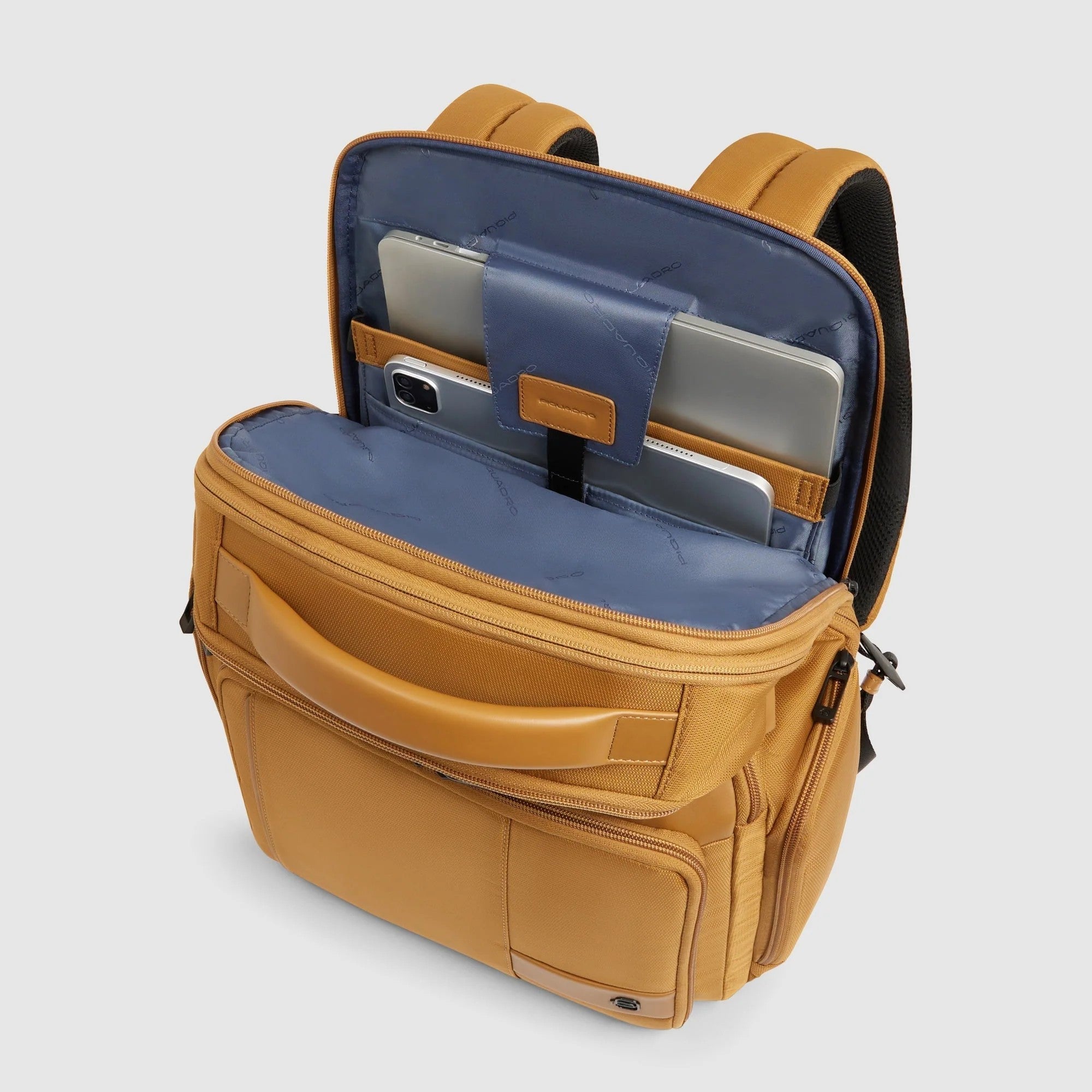 Piquadro zaino in tessuto e pelle "Wollem" Giallo CA6239W129.G2