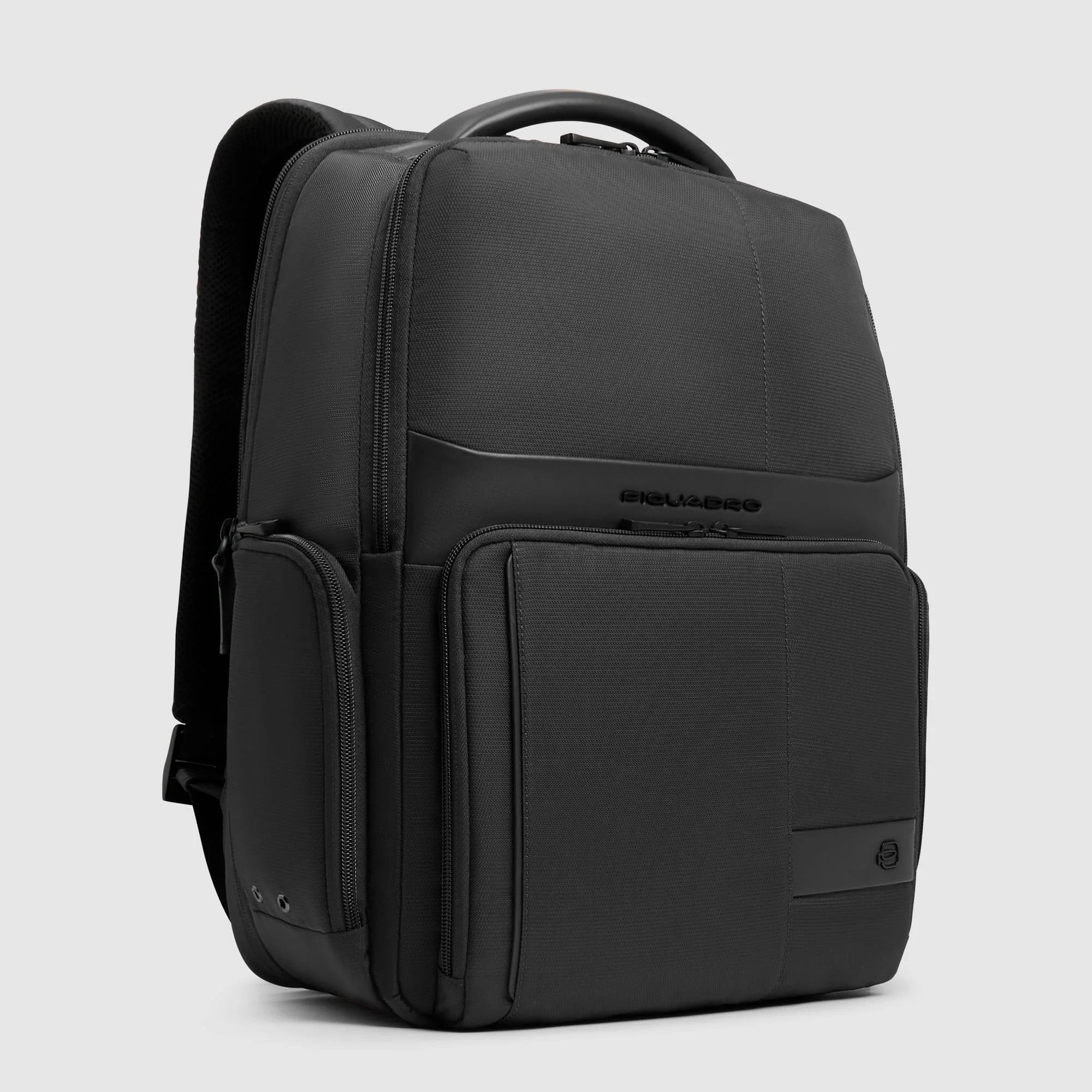Piquadro zaino in tessuto e pelle "Wollem" Nero CA6239W129.N