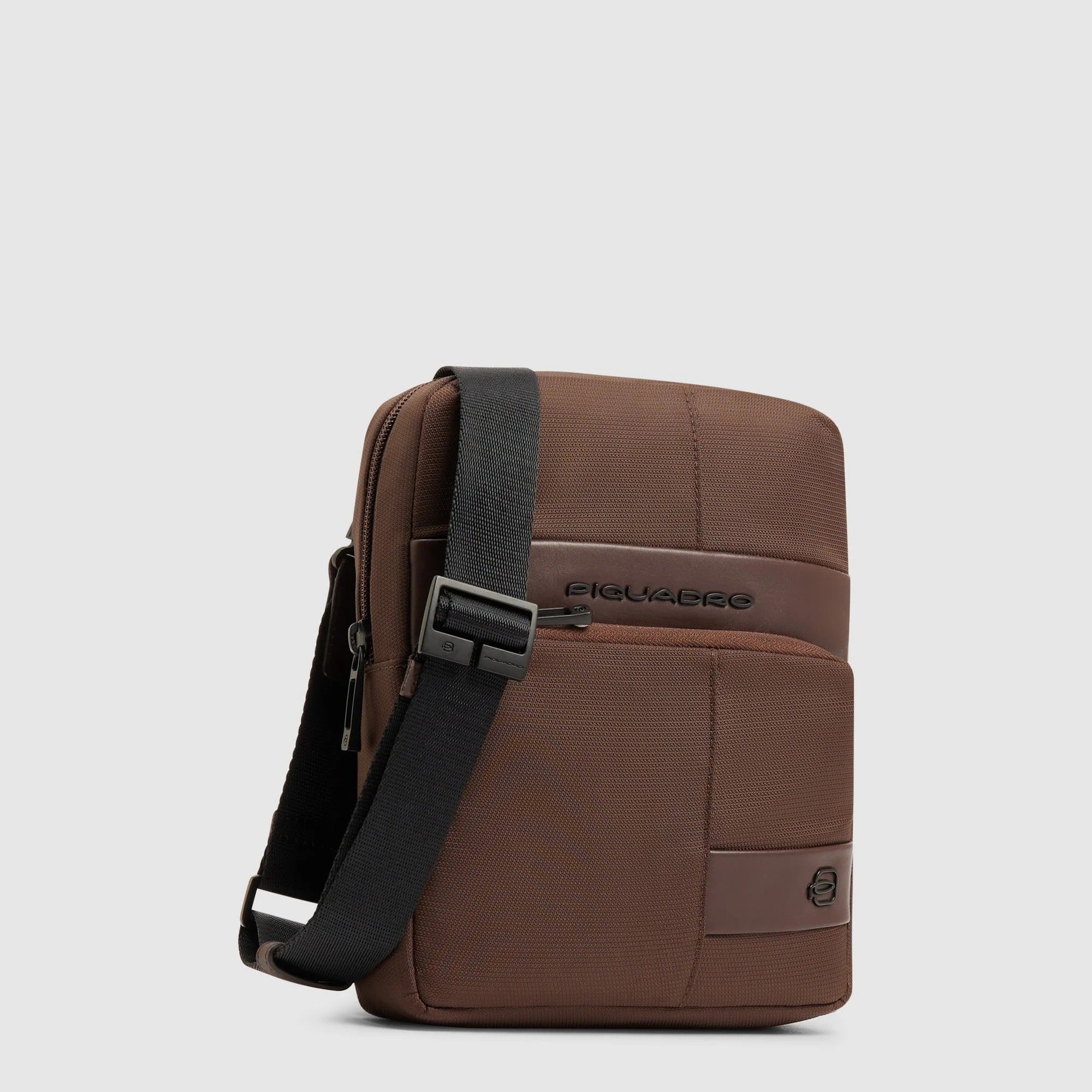 Piquadro borsello in tessuto e pelle "Wollem" Marrone CA3084W129.M2
