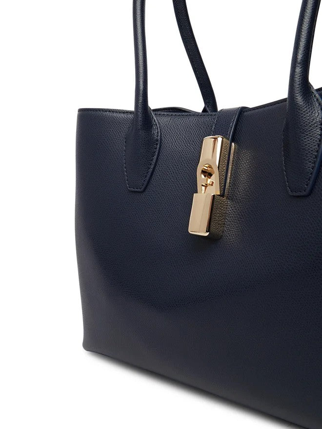 Furla borsa shopping in pelle "Goccia" Blu WB01978.4852S INK BLUE