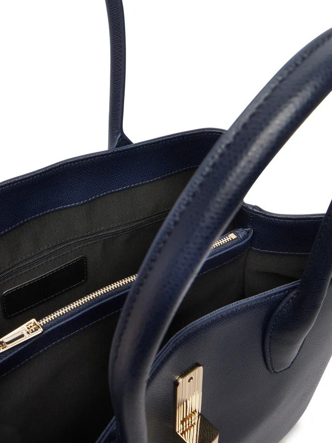 Furla borsa shopping in pelle "Goccia" Blu WB01978.4852S INK BLUE