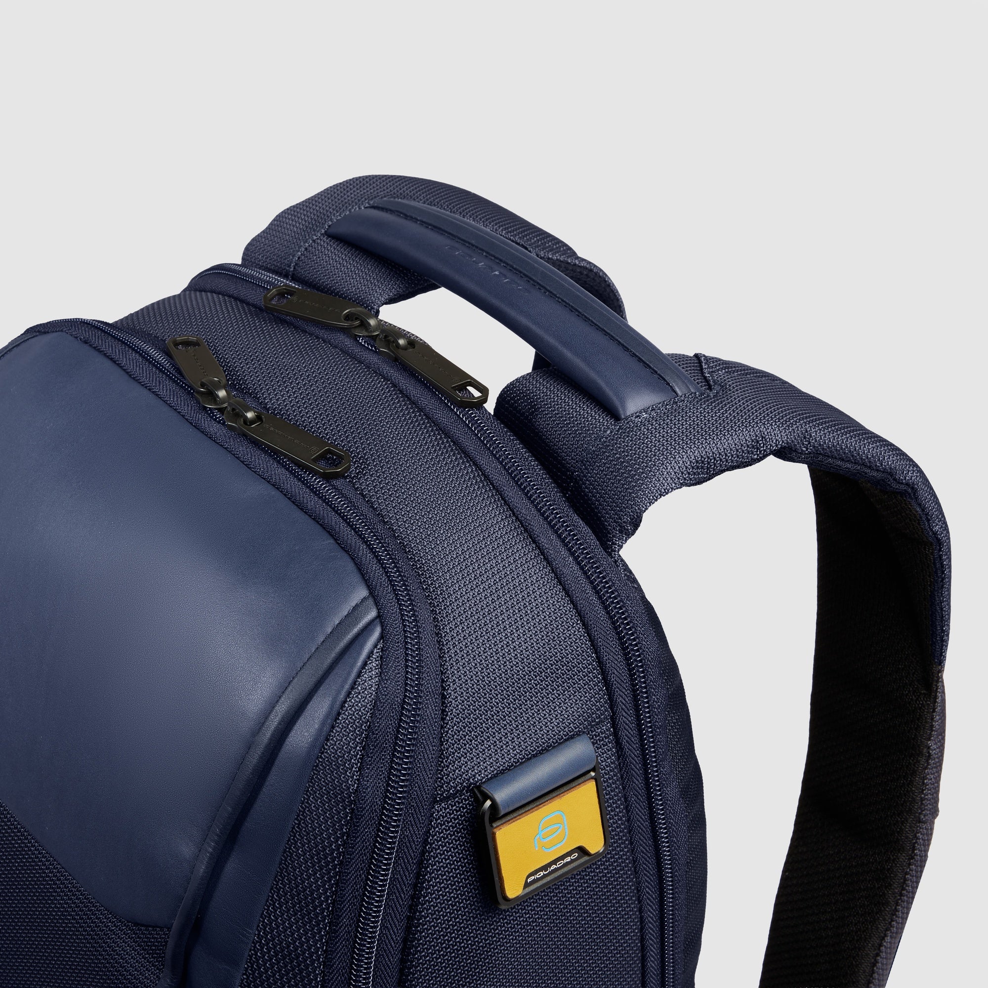 Piquadro zaino in tessuto e pelle "Lyss" Blu CA6928S143BM.BLU