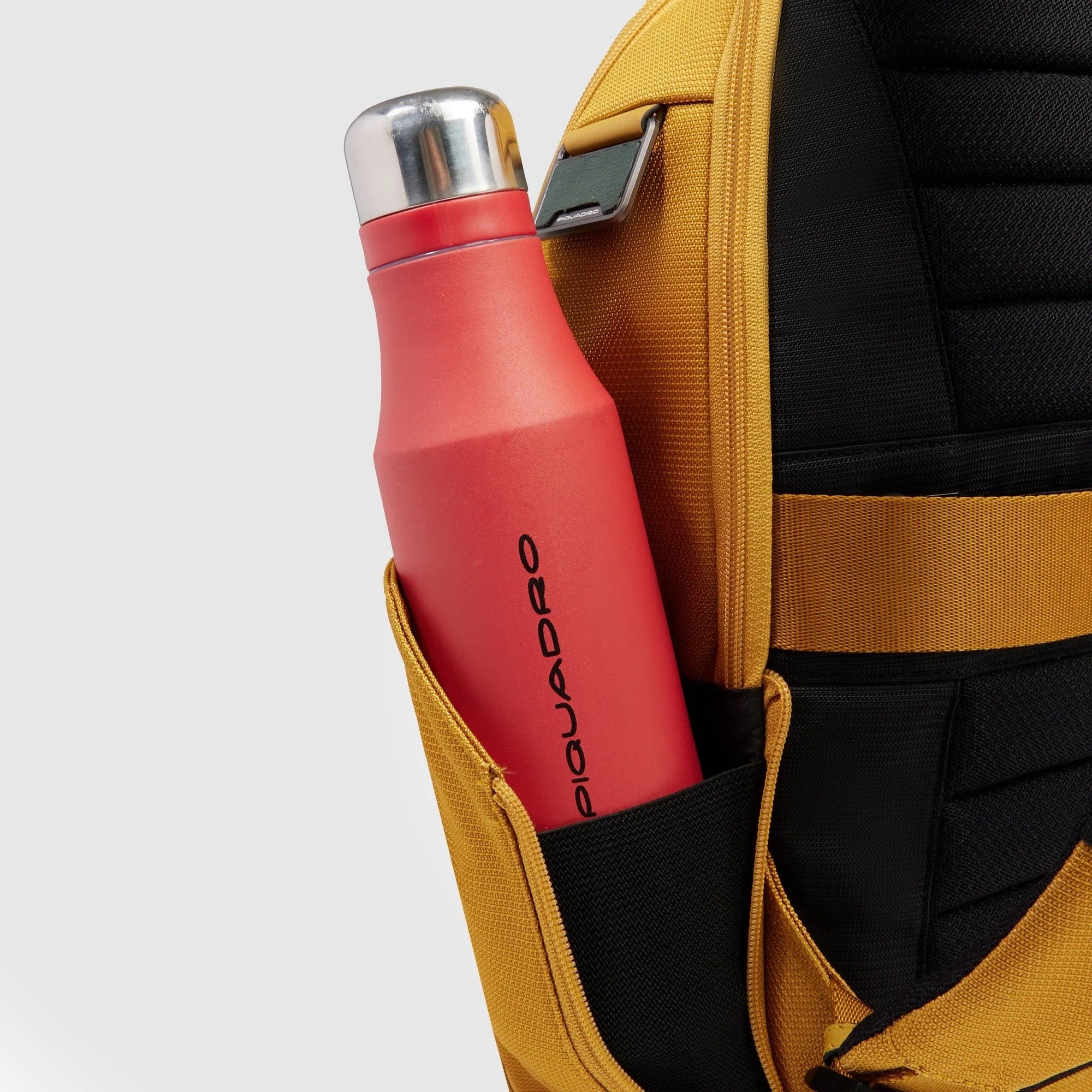 Piquadro zaino in tessuto e pelle "Lyss" Giallo CA6927S143BM.G