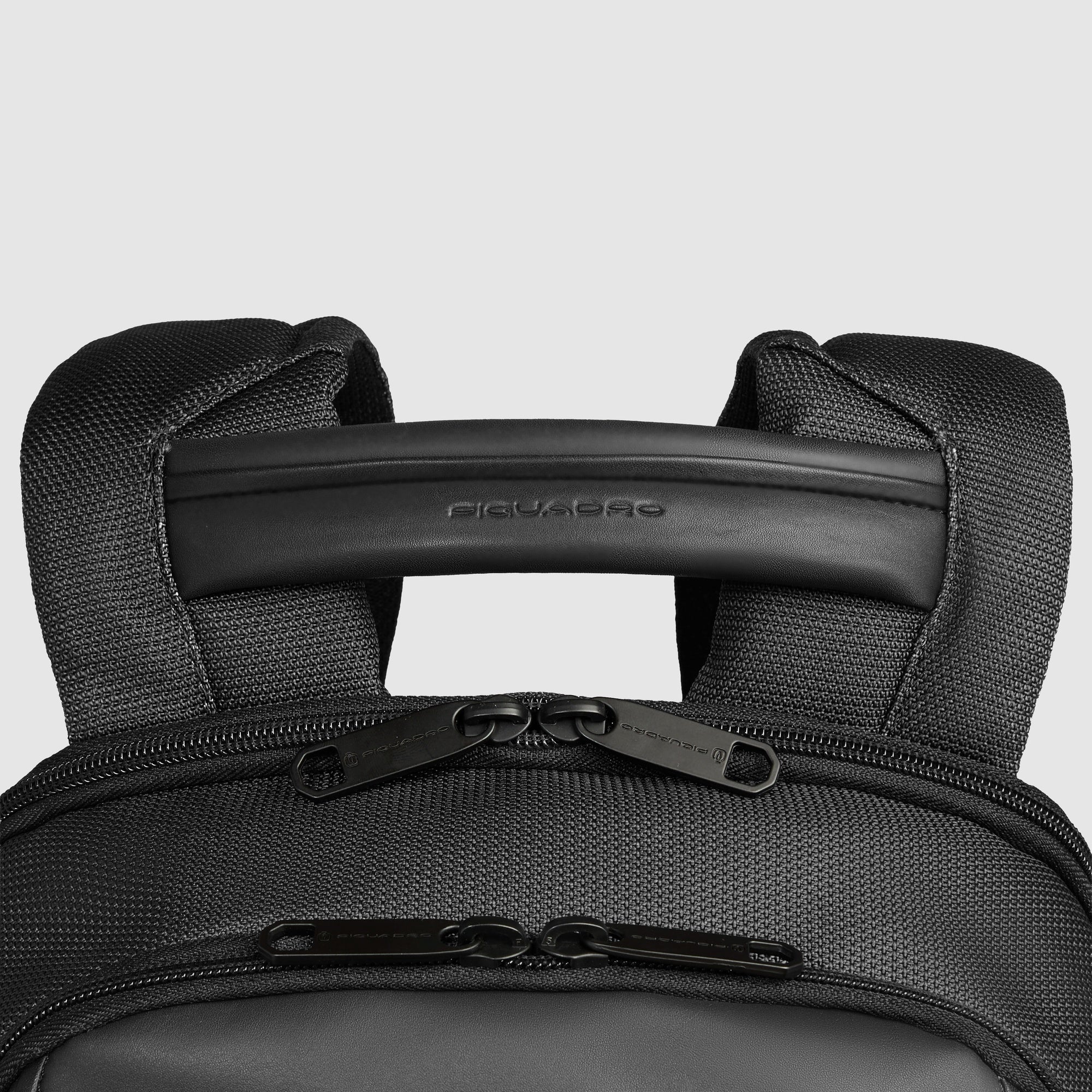 Piquadro zaino in tessuto e pelle "Lyss" Nero CA6927S143BM.N