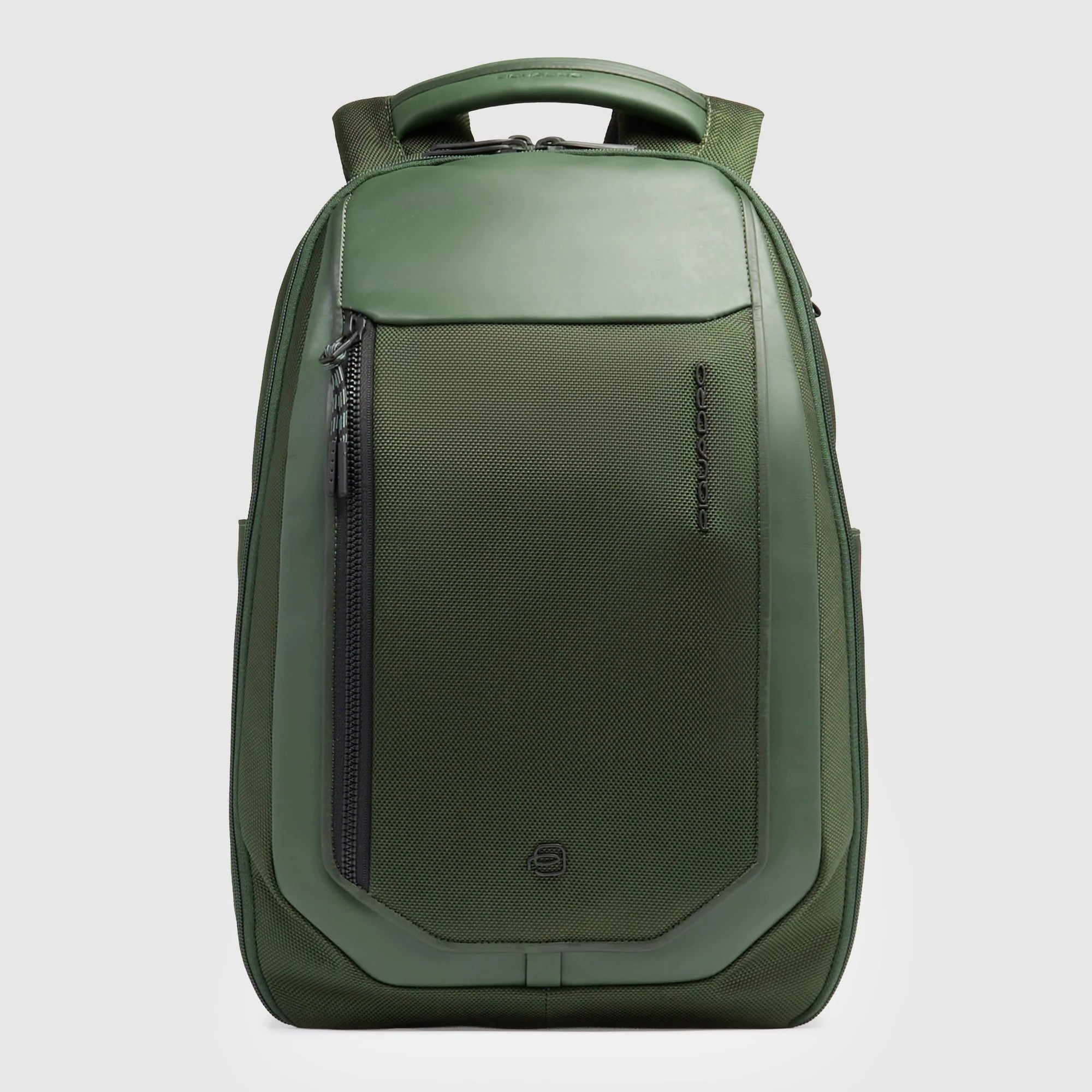 Piquadro zaino in tessuto e pelle "Lyss" Verde CA6927S143BM.VE