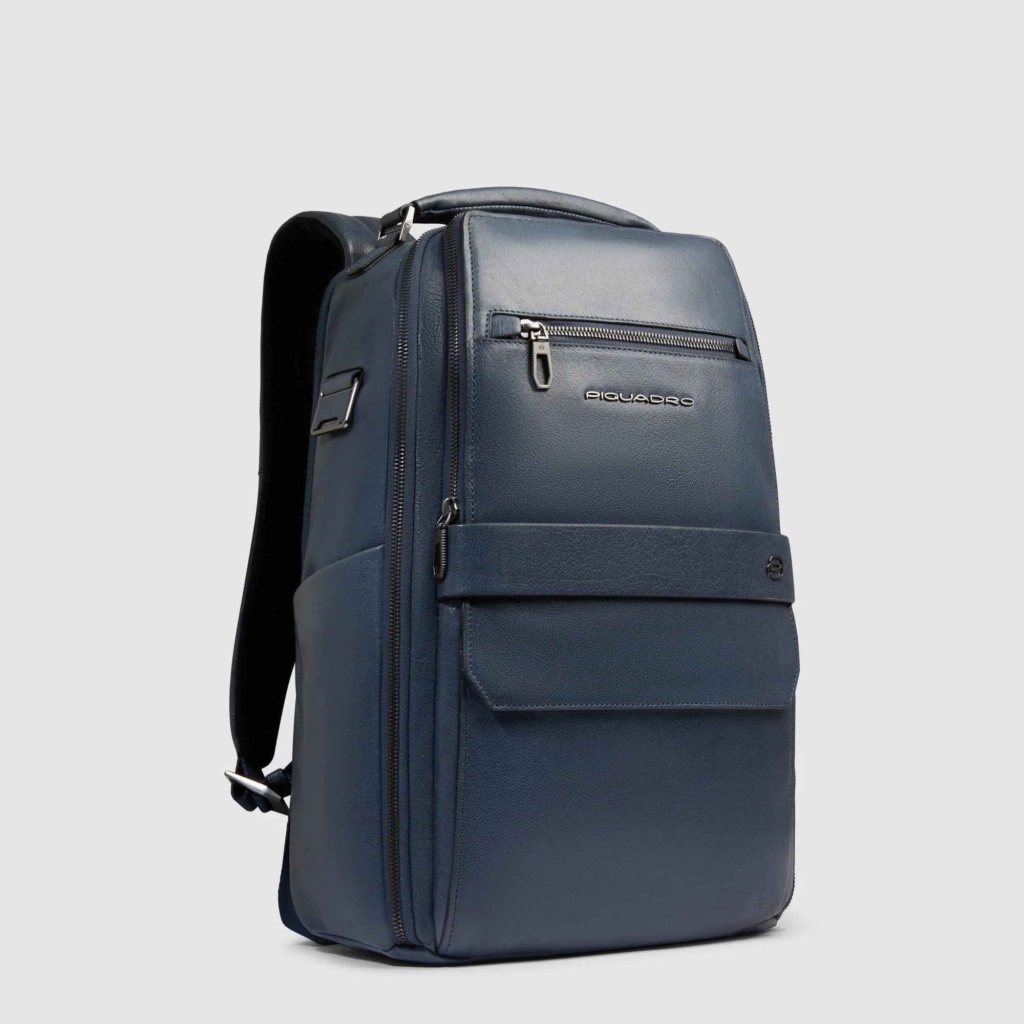 Piquadro zaino in pelle "Solm" Blu CA7021S141.AV