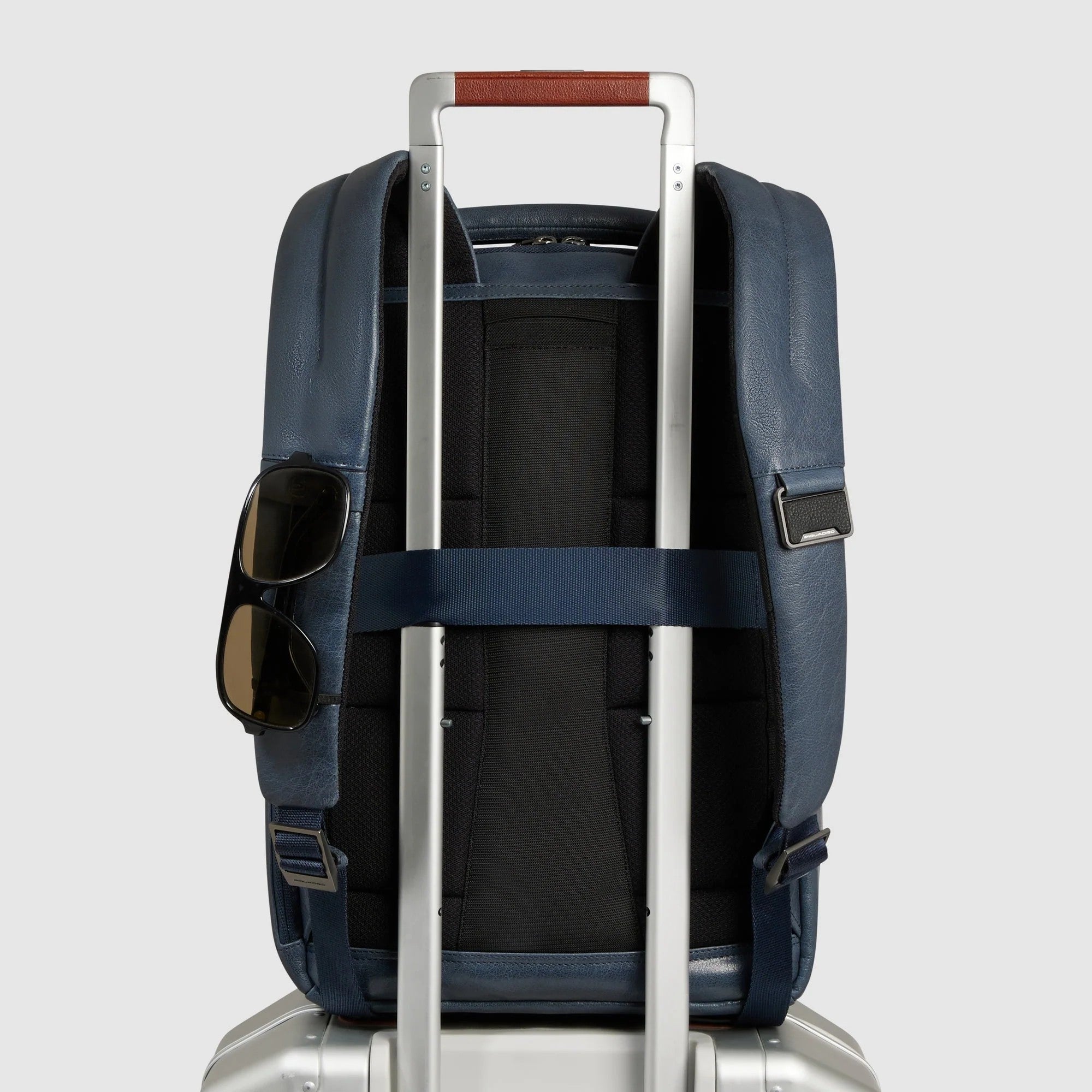 Piquadro zaino in pelle "Solm" Blu CA7021S141.AV