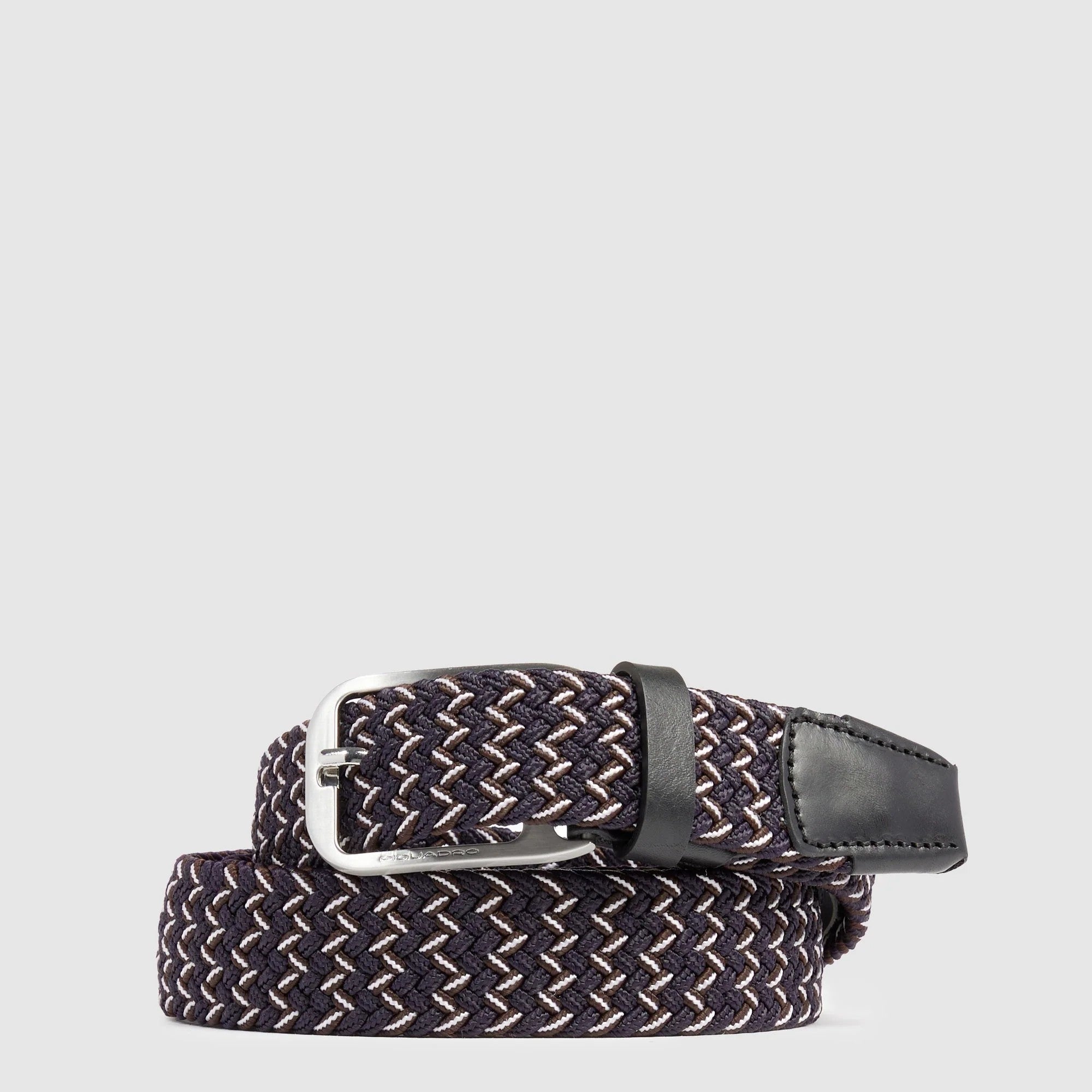 Piquadro cintura intrecciata in tessuto "Belt" Nero/blu CU6673C109.NBLU