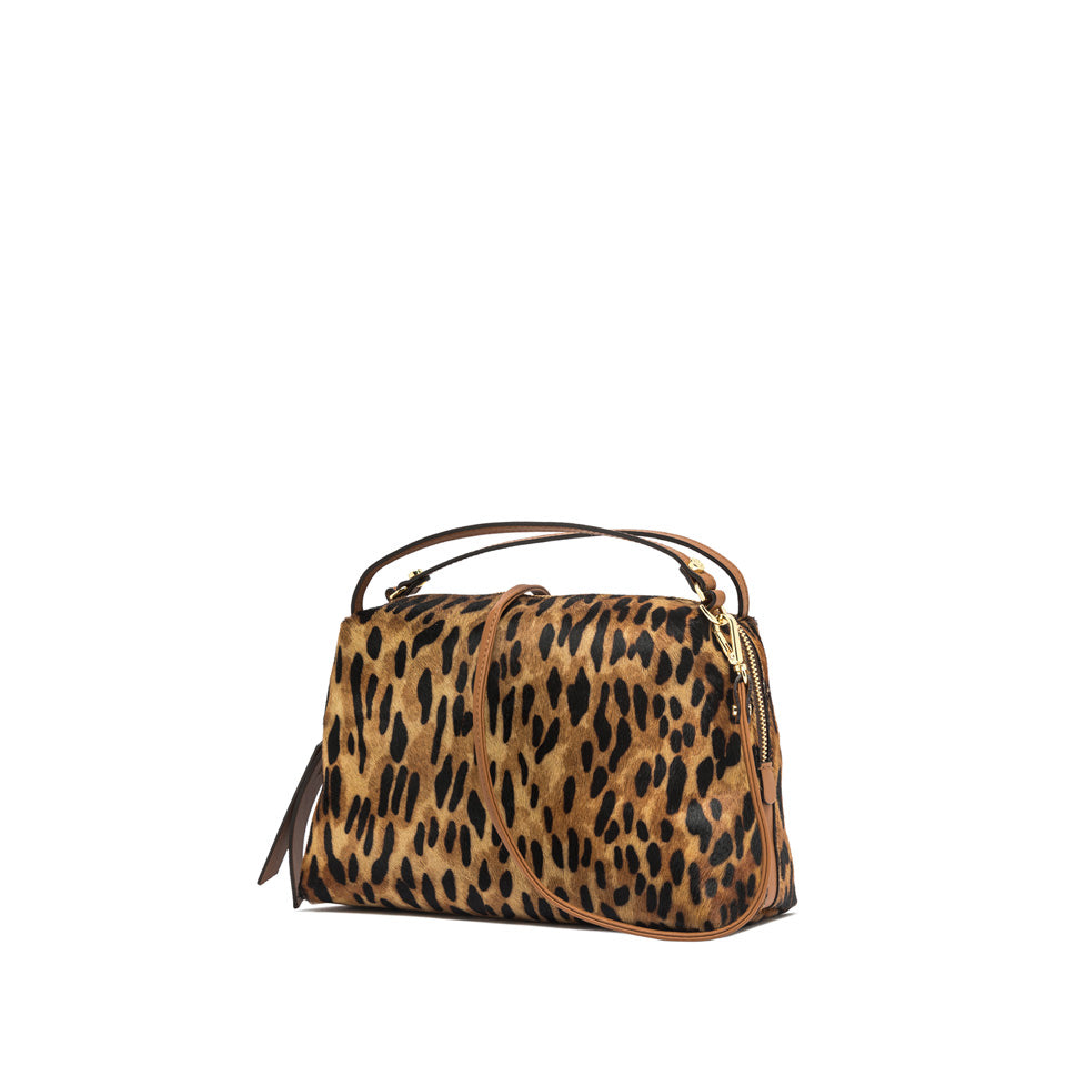 Gianni Chiarini borsa in pelle e cavallino "Alifa" Animalier BS8148HORSY.14351 LINCE-CUOIO