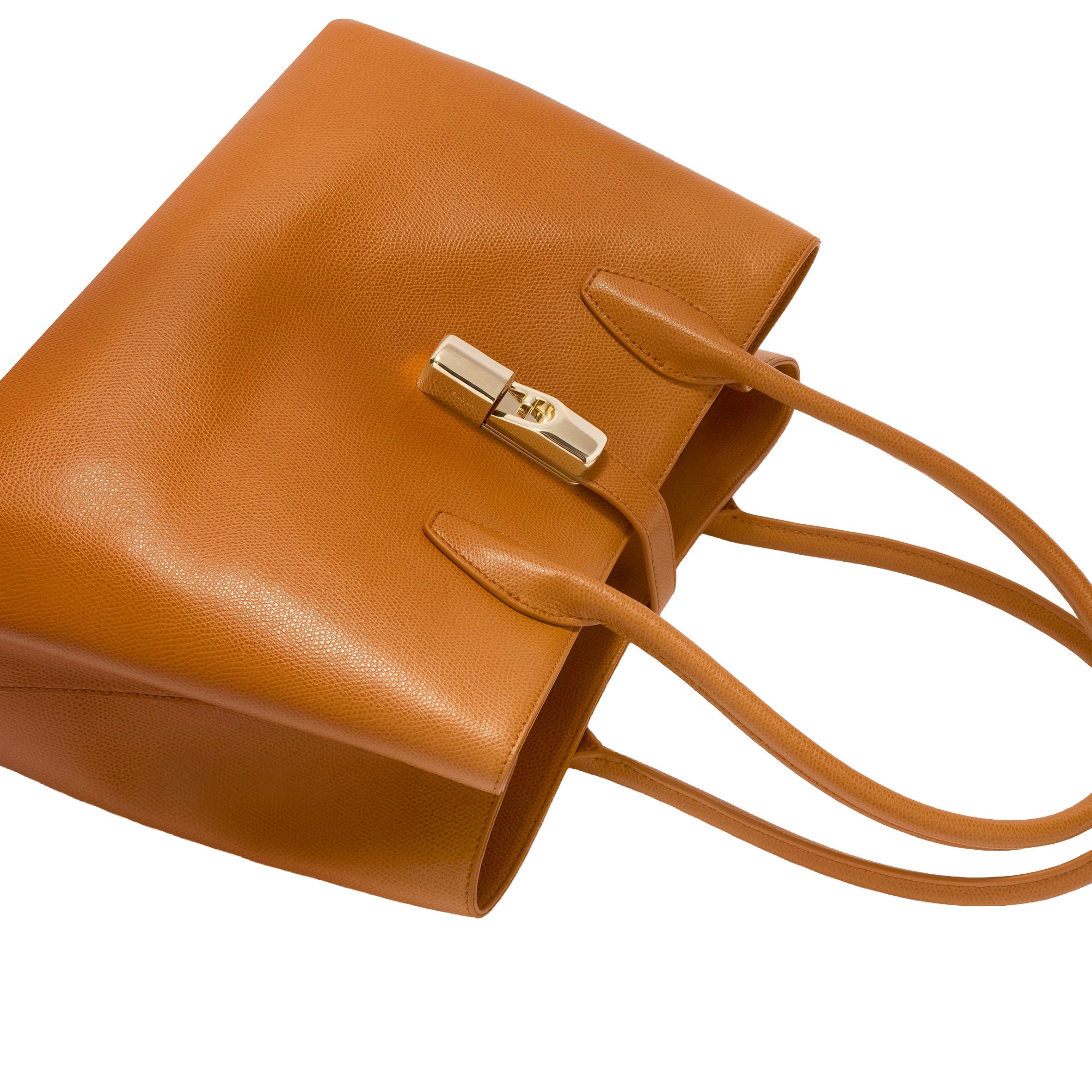 Furla borsa shopping in pelle "Goccia" Cuoio WB01978.4557S TABACCO