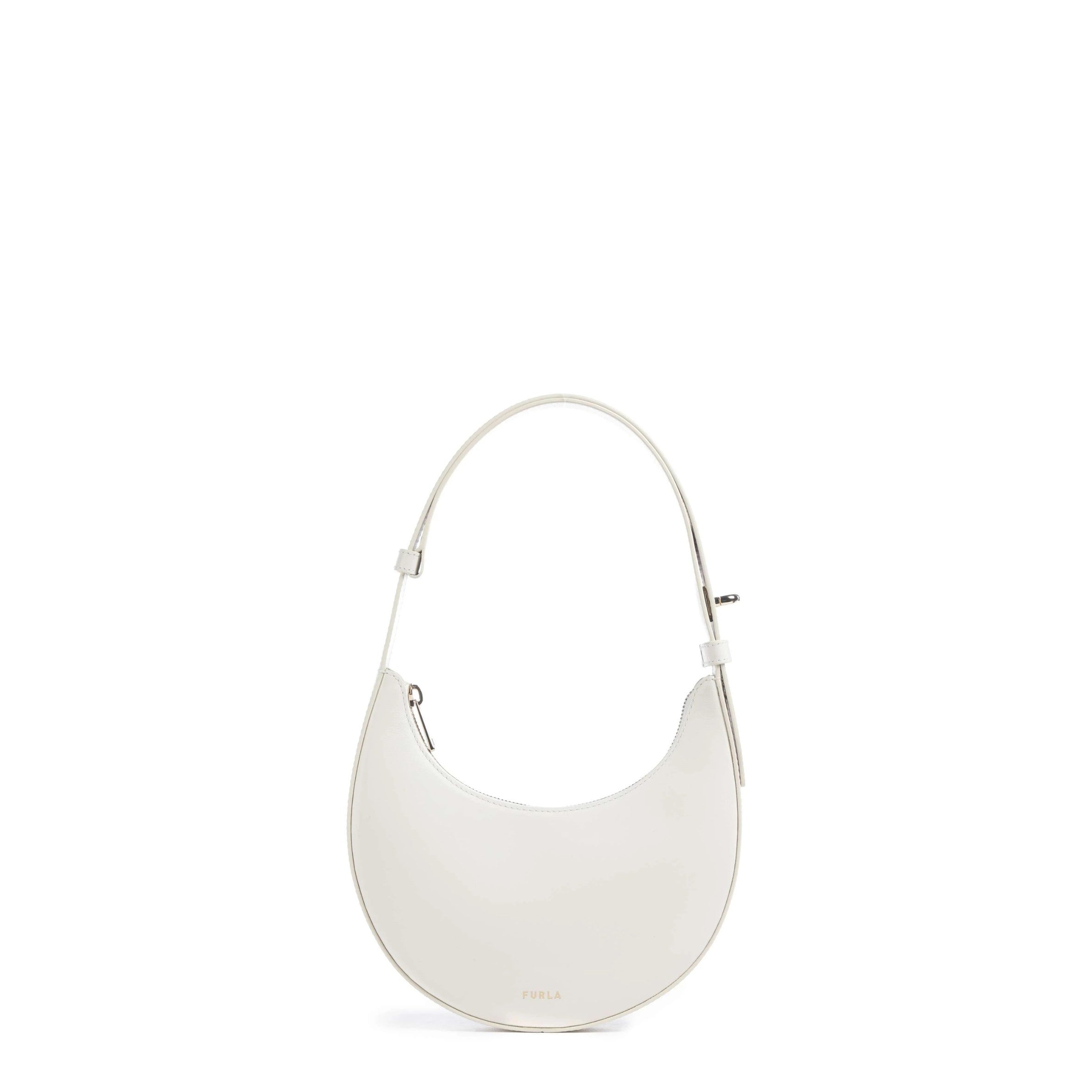Furla borsa a spalla in pelle "Furla Delizia" Bianco WE00649.01B00 TALCO