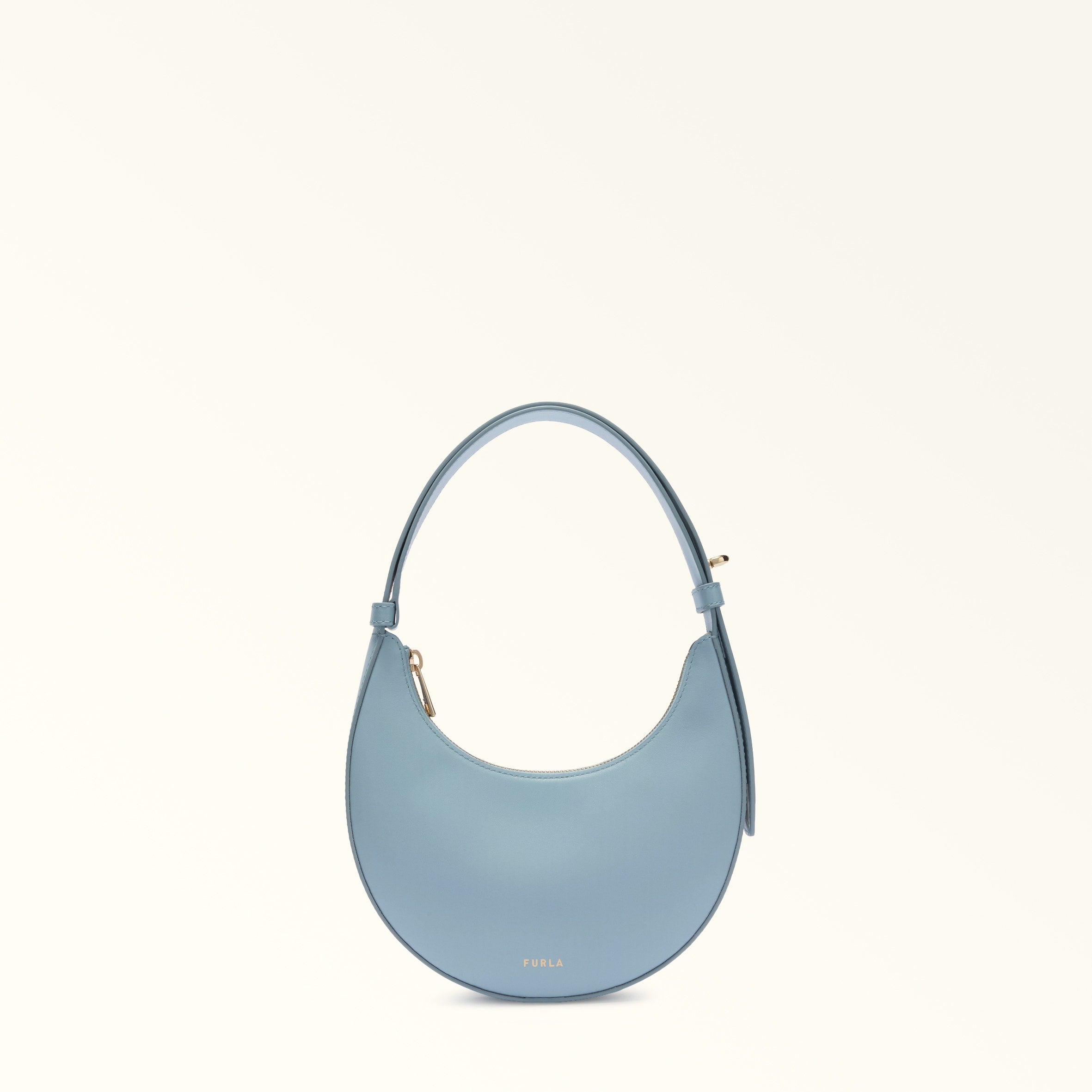 Furla borsa a spalla in pelle "Furla Delizia" Azzurro WE00649.CDZ00 CARTA DA ZUCCHER