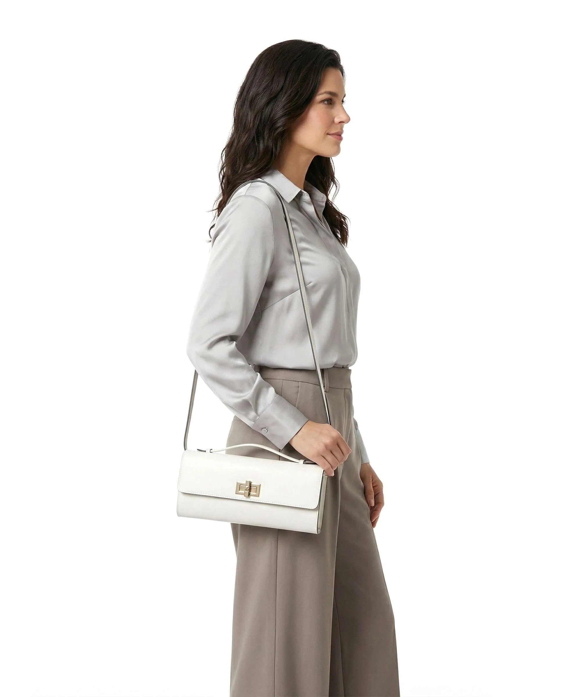 Furla borsa a mano in pelle "Clara" Bianco WE00841.01B00 TALCO