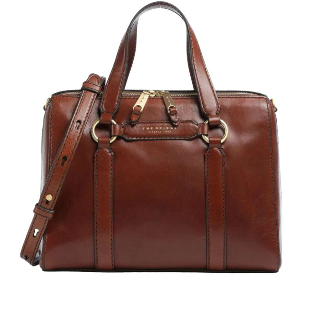 The Bridge borsa a mano in pelle "Laura" Marrone 04182601.14