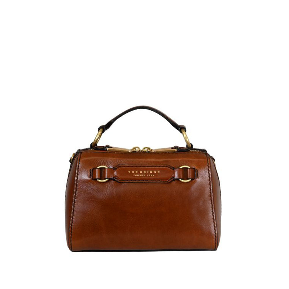 The Bridge borsa a mano in pelle "Laura" Marrone 04180601.14