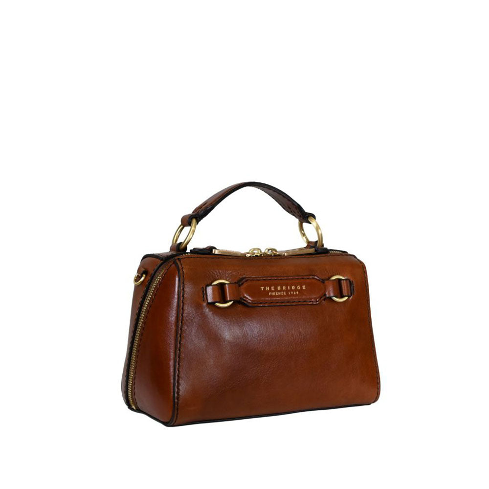 The Bridge borsa a mano in pelle "Laura" Marrone 04180601.14