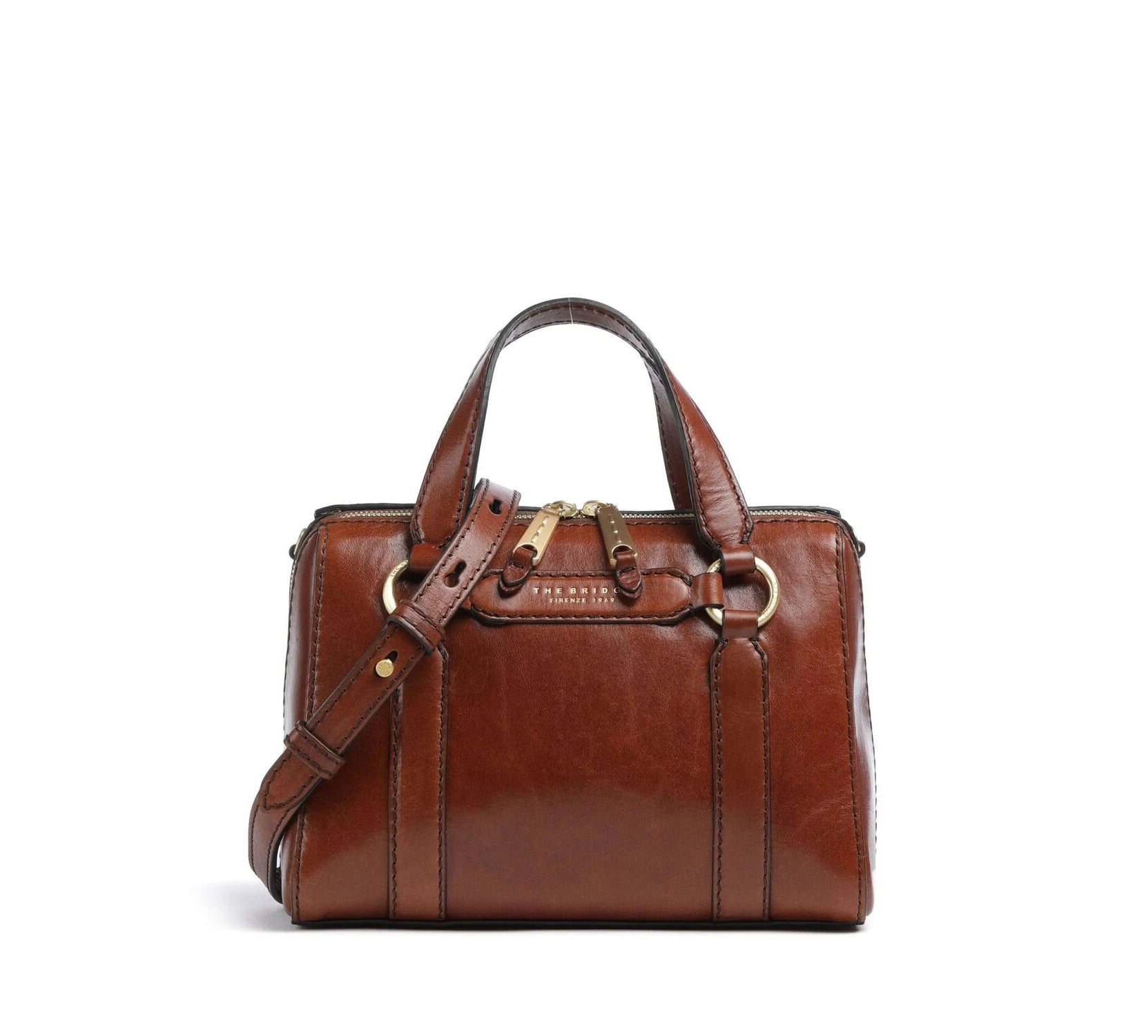 The Bridge borsa a mano in pelle "Laura" Marrone 04181601.14