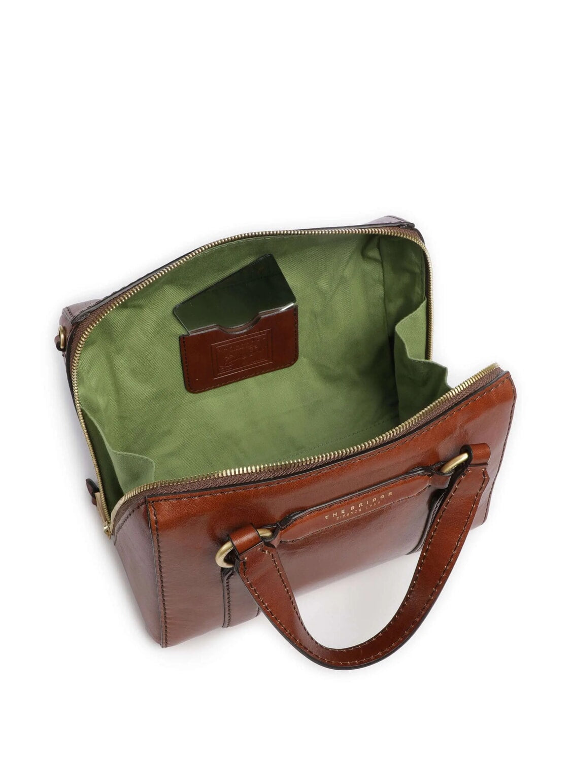 The Bridge borsa a mano in pelle "Laura" Marrone 04181601.14