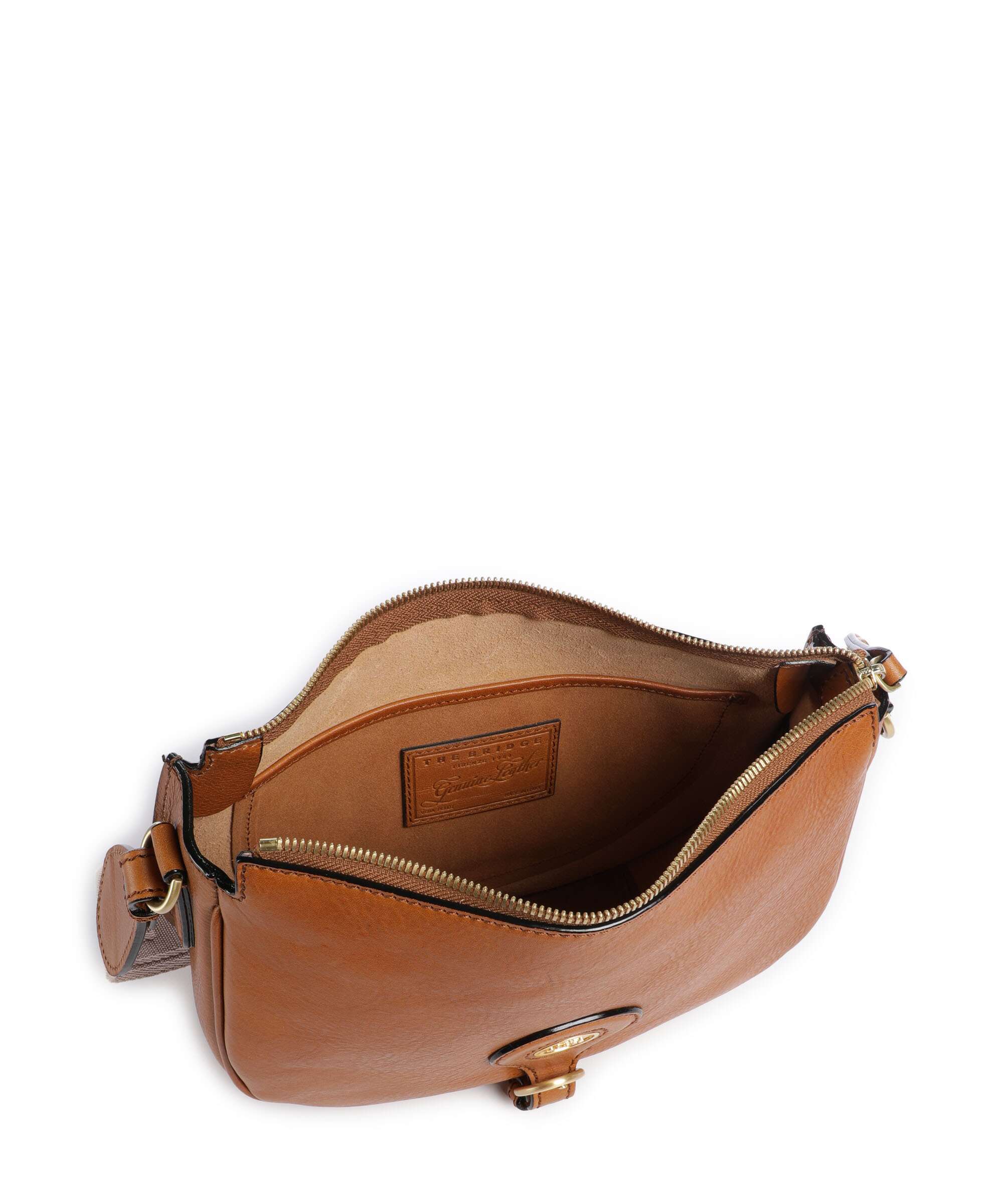 The Bridge borsa a tracolla in pelle "Isadora" Cuoio 045305D3.15