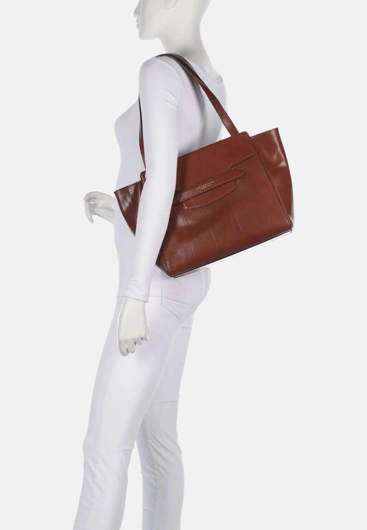 The Bridge borsa shopping in pelle "Lucrezia" Marrone 04191601.14