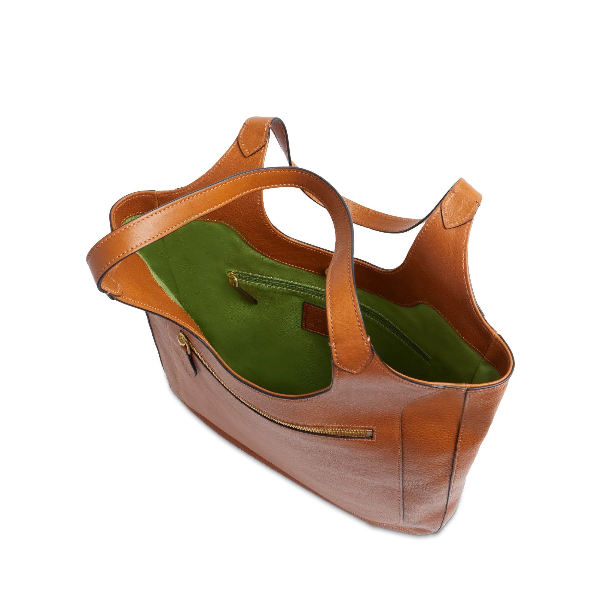 The Bridge borsa shopping in pelle "Luce " Cuoio 042326D3.15 COGNAC