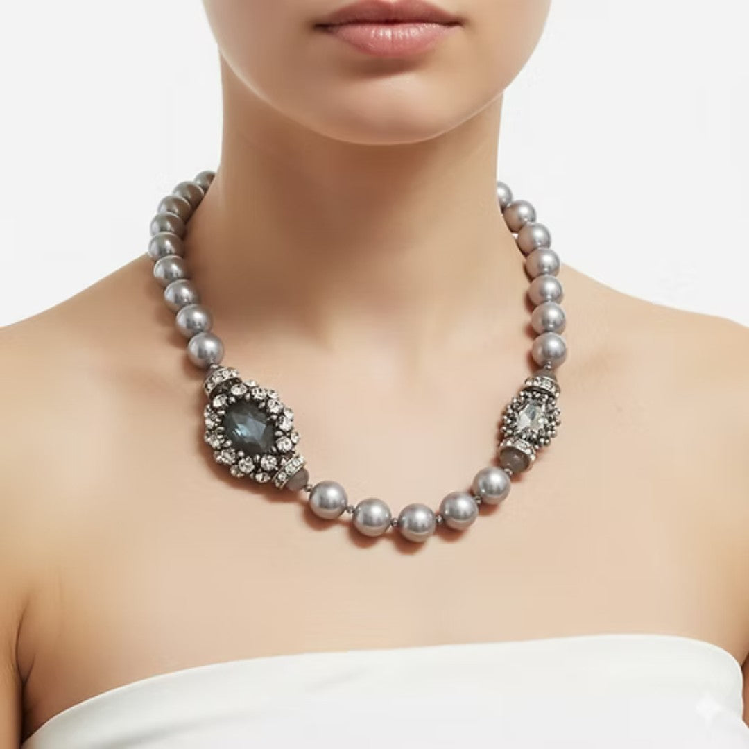 Vanity Her collana in metallo e resina Grigio 2640.GRIGIO