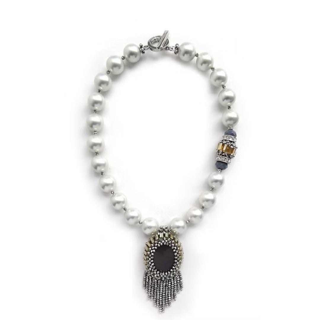 Vanity Her collana in metallo e resina Grigio 2638.GRIGIO