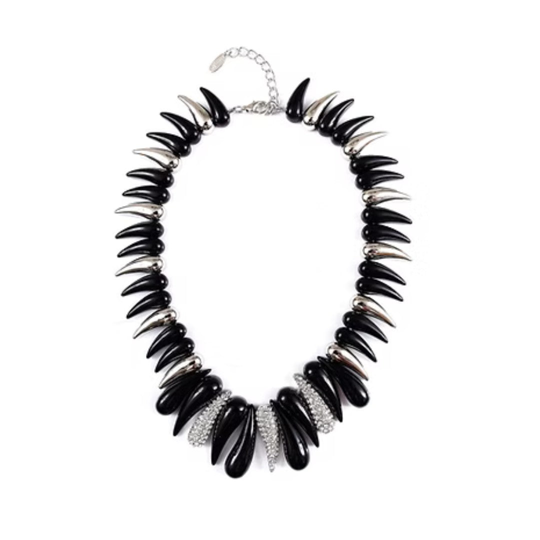 Vanity Her collana in metallo e resina Nero 611 654.NERO