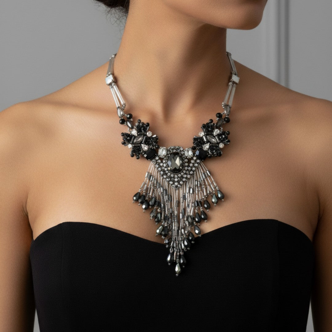 Vanity Her collana in metallo e resina Nero 2778.NERO